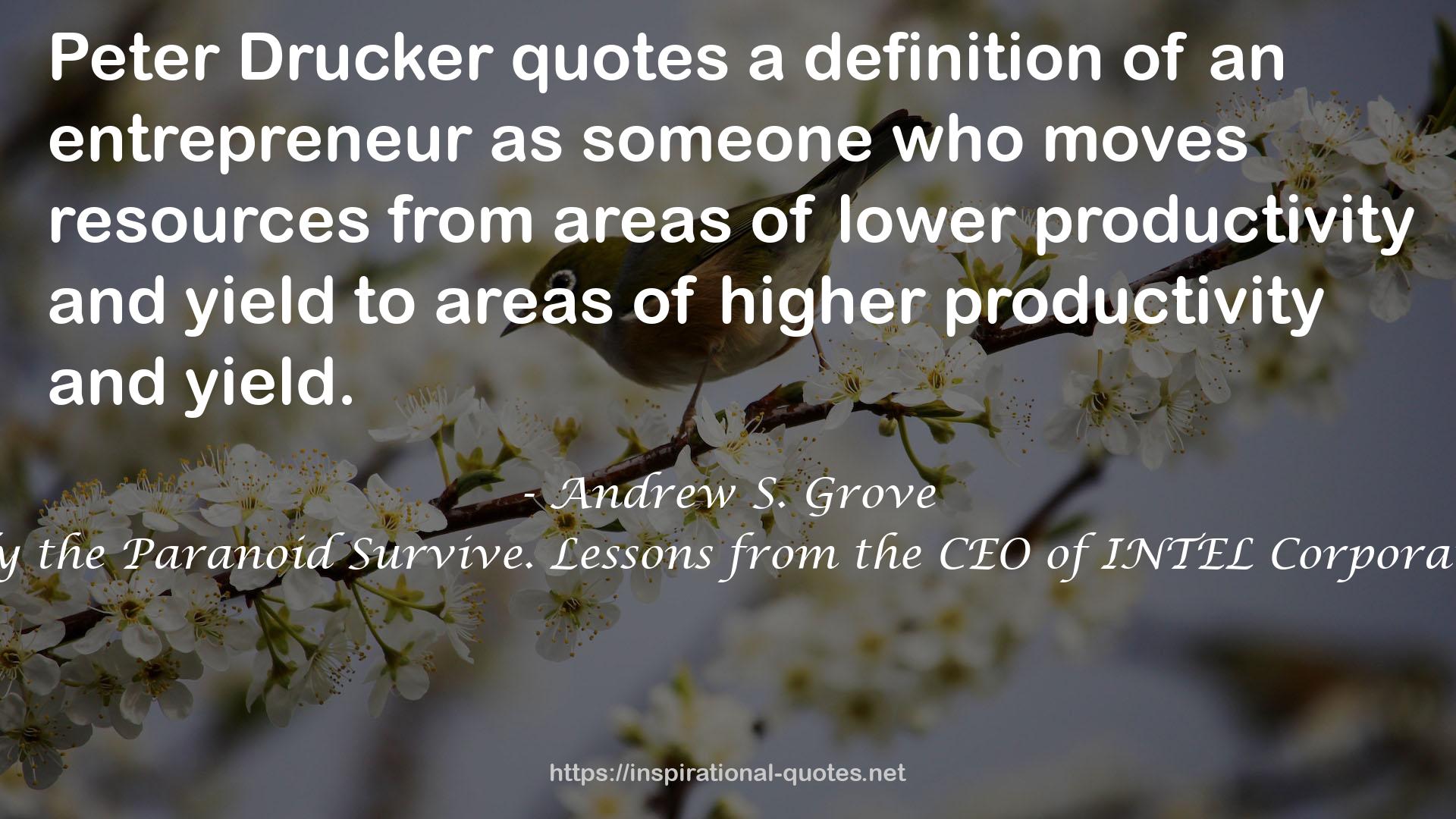 Andrew S. Grove QUOTES