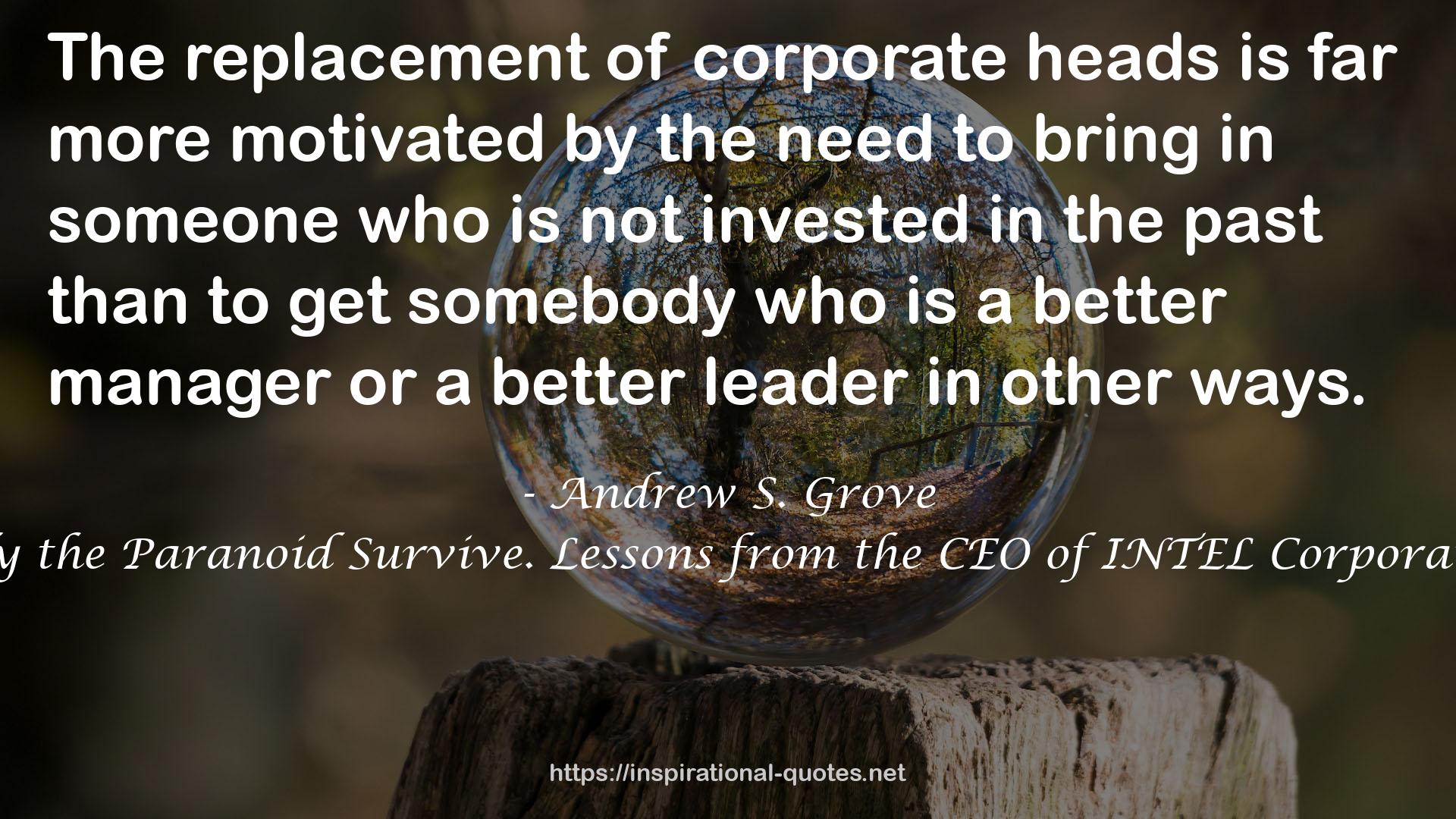 Andrew S. Grove QUOTES