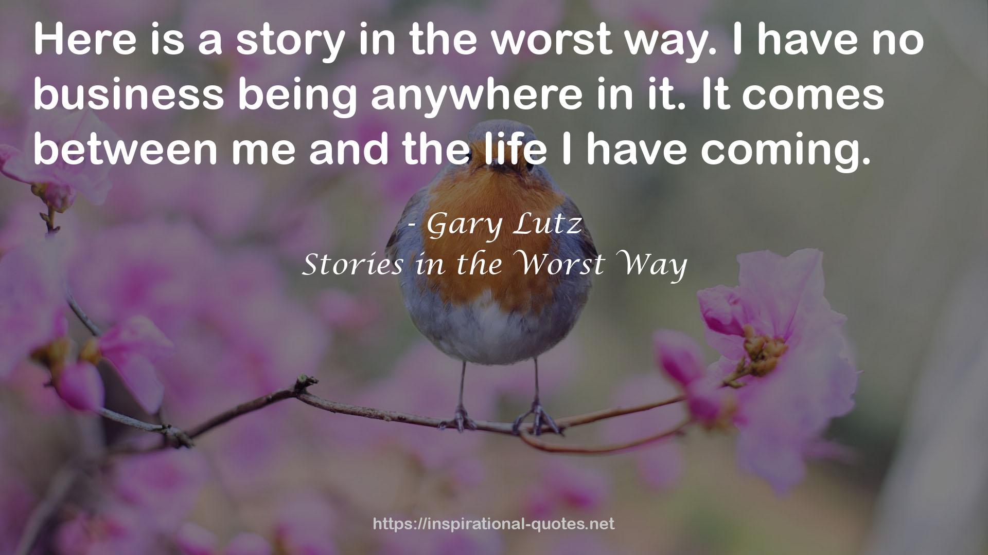 Stories in the Worst Way QUOTES