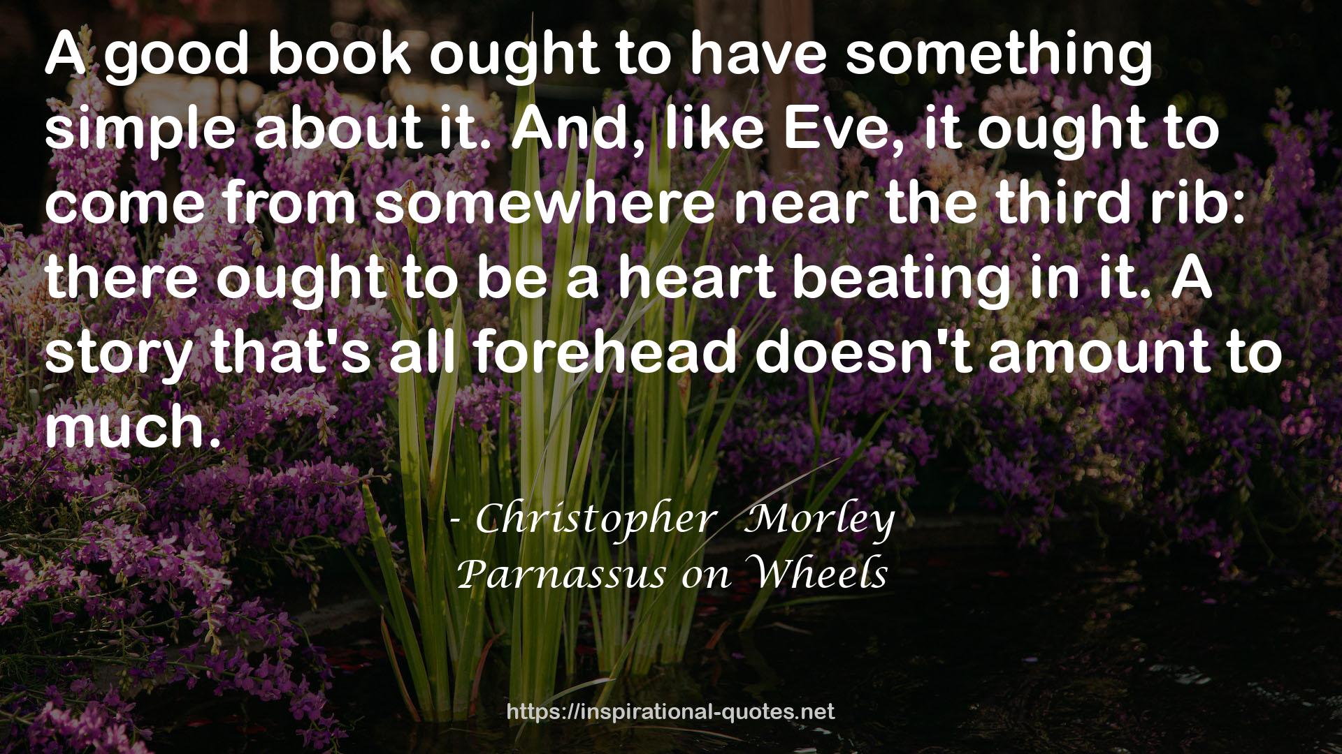 Parnassus on Wheels QUOTES