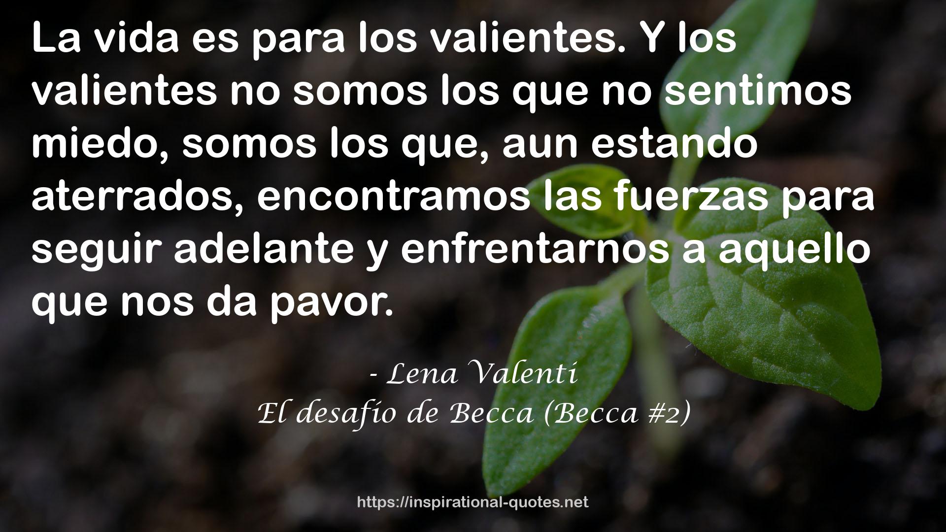 El desafío de Becca (Becca #2) QUOTES