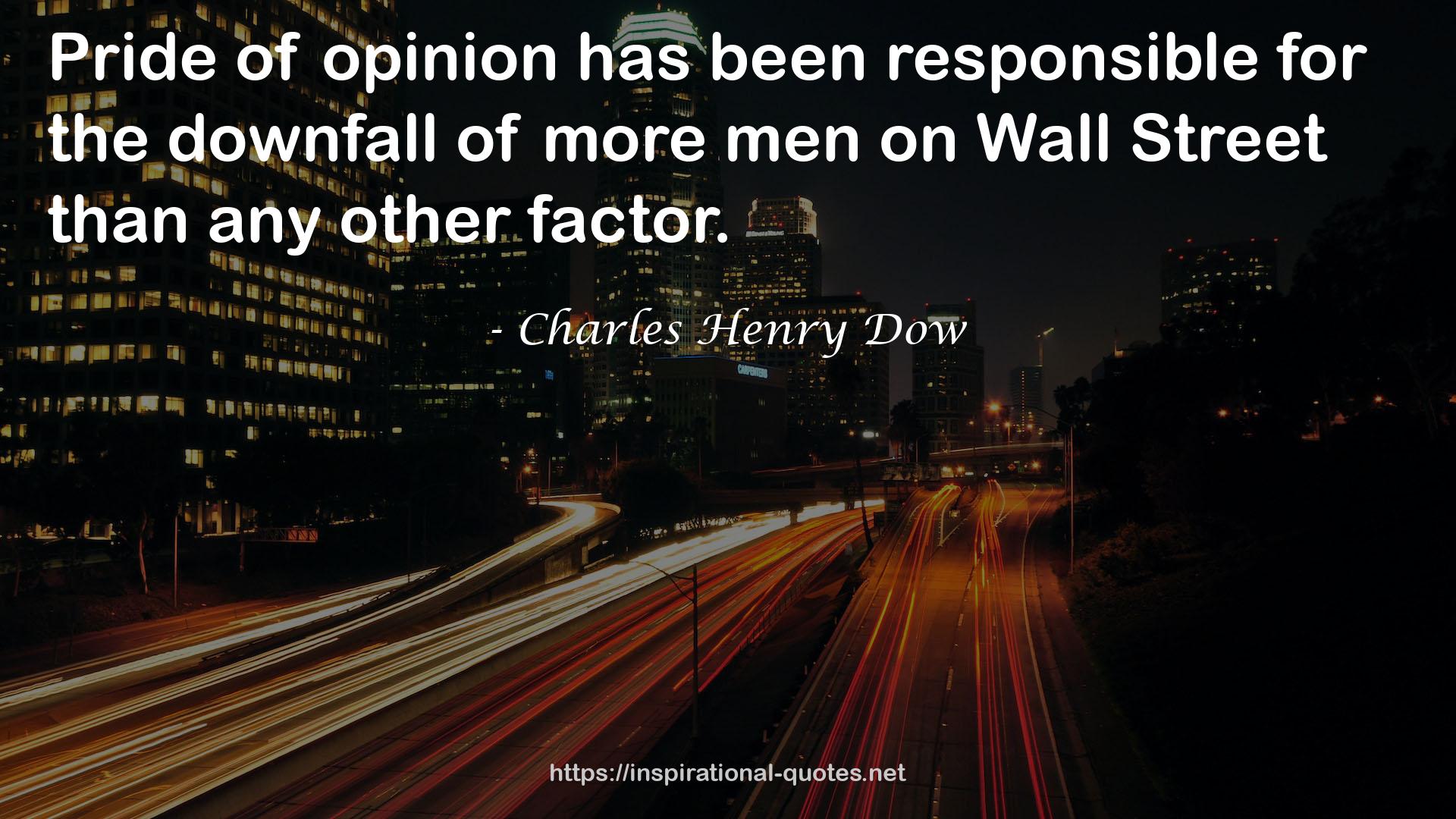 Charles Henry Dow QUOTES