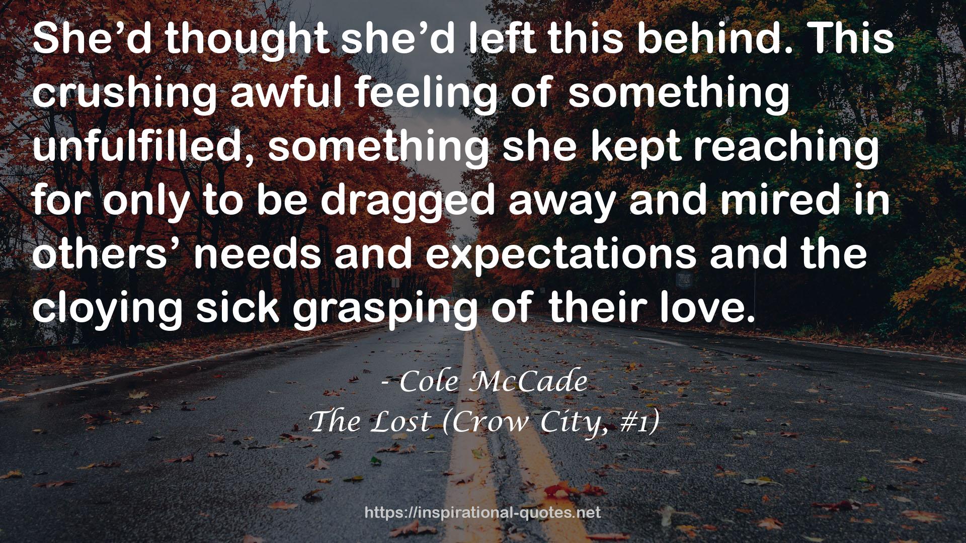 The Lost (Crow City, #1) QUOTES