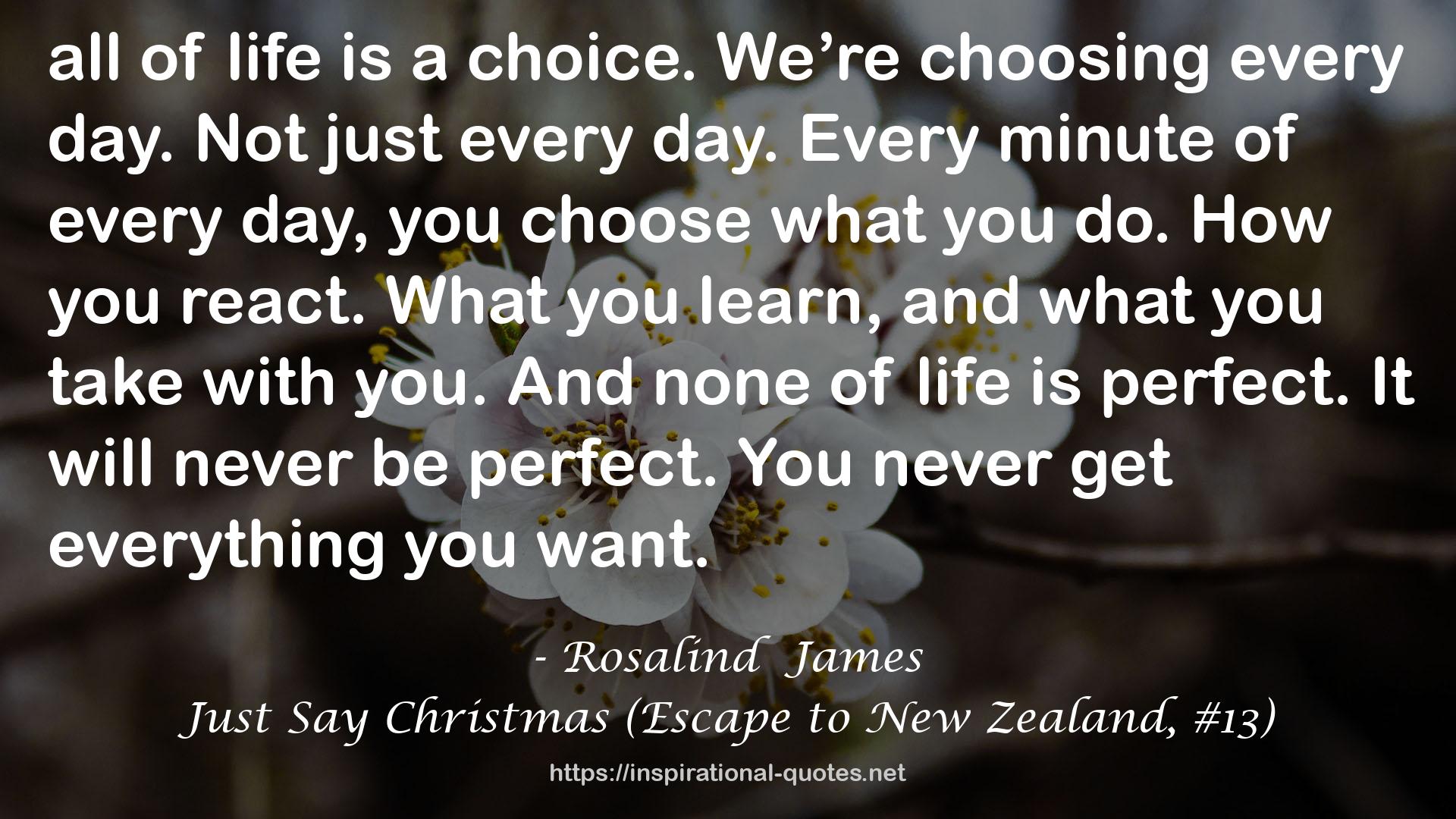 Just Say Christmas (Escape to New Zealand, #13) QUOTES