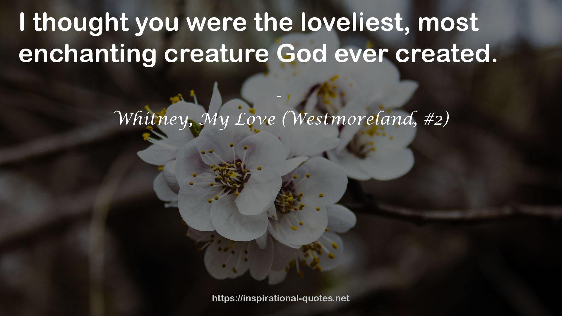 Whitney, My Love (Westmoreland, #2) QUOTES