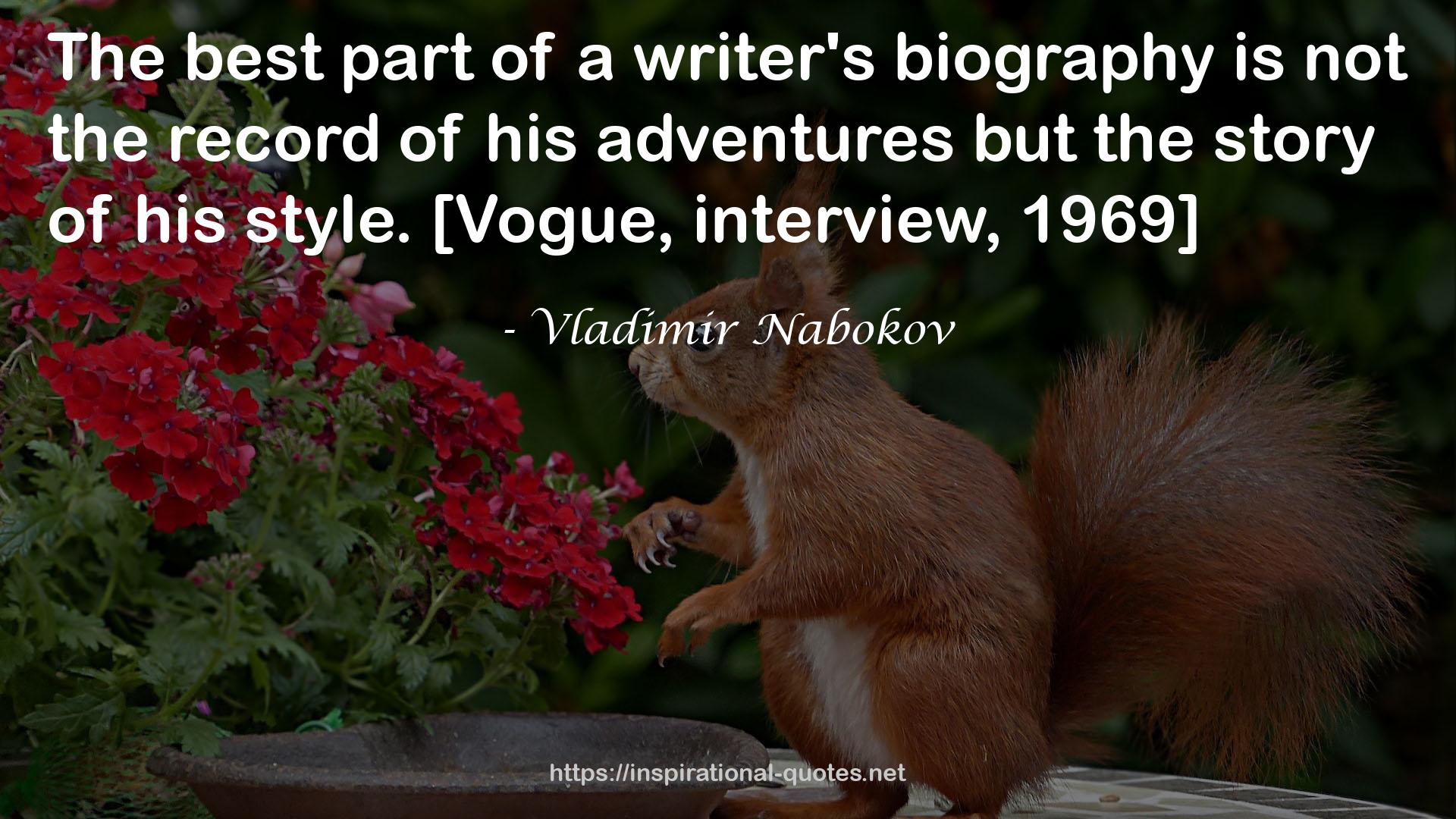 a writer's biography  QUOTES