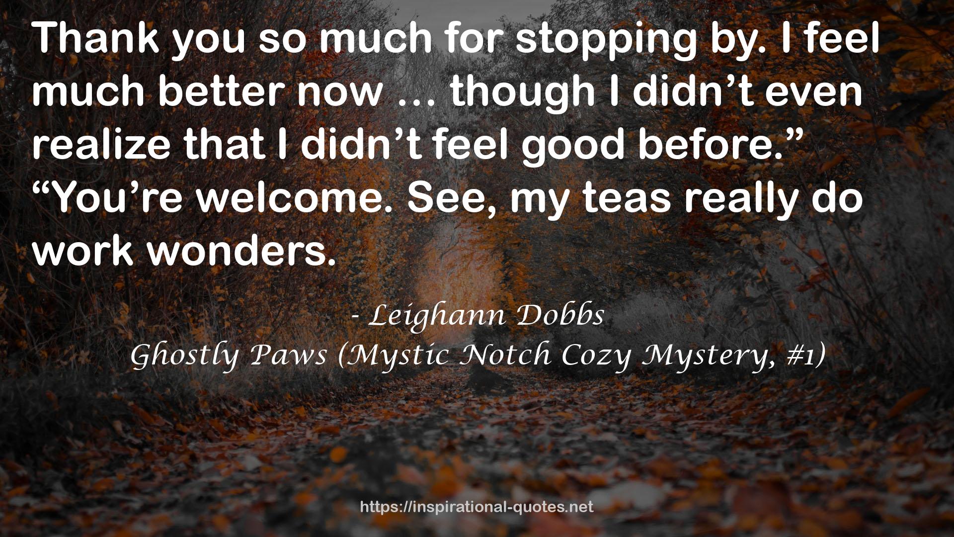 Ghostly Paws (Mystic Notch Cozy Mystery, #1) QUOTES