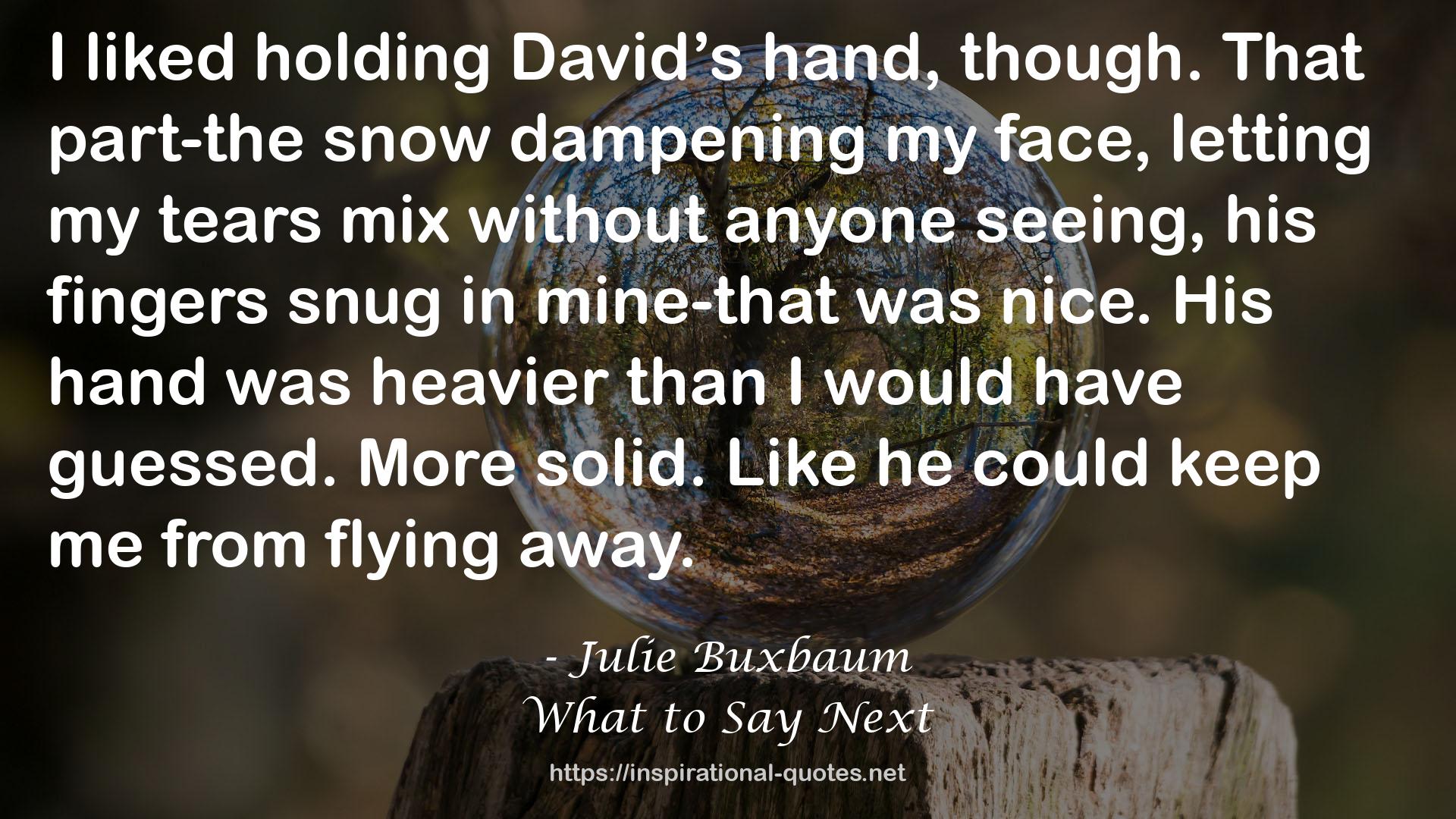 Julie Buxbaum QUOTES