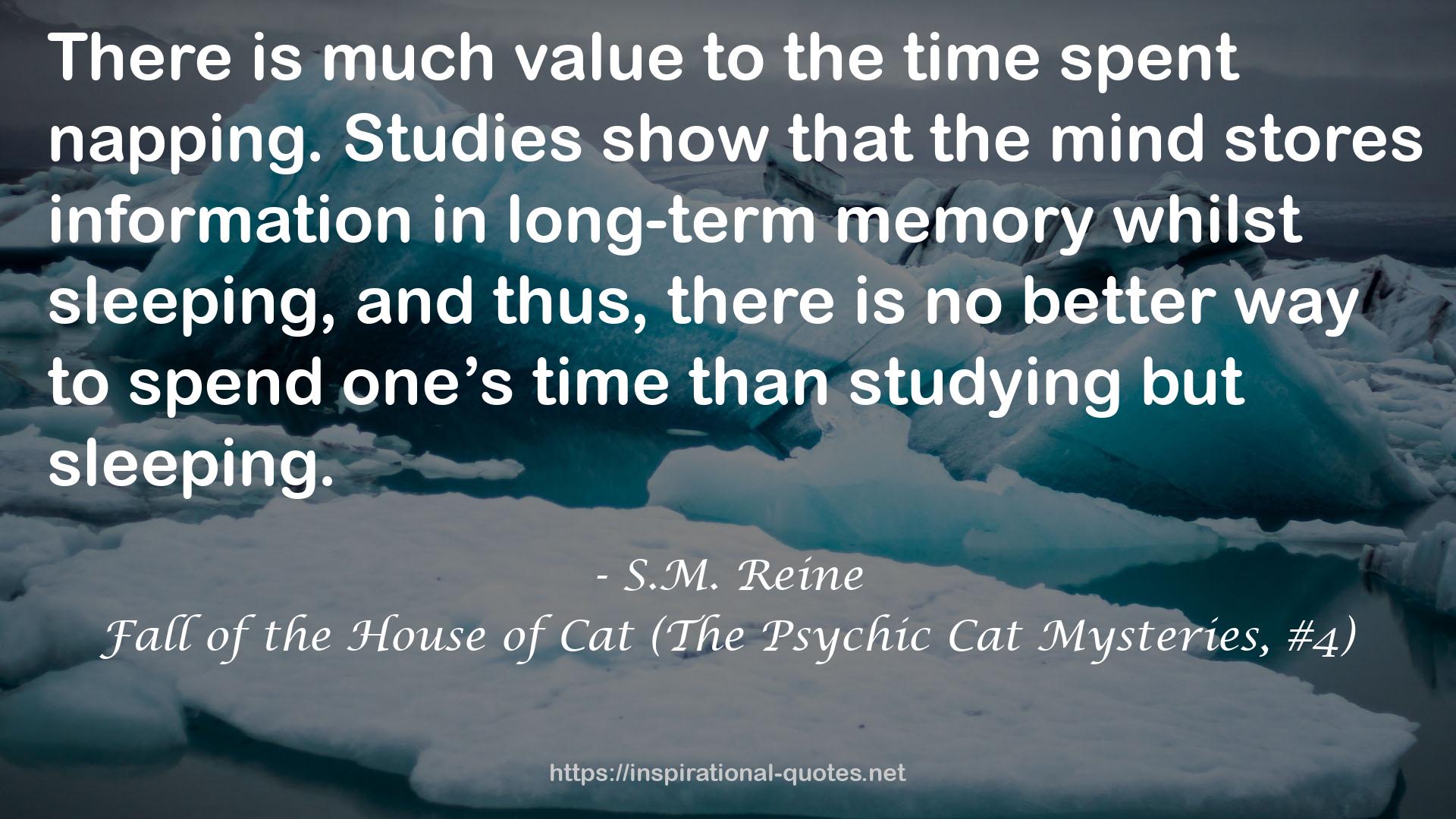 Fall of the House of Cat (The Psychic Cat Mysteries, #4) QUOTES