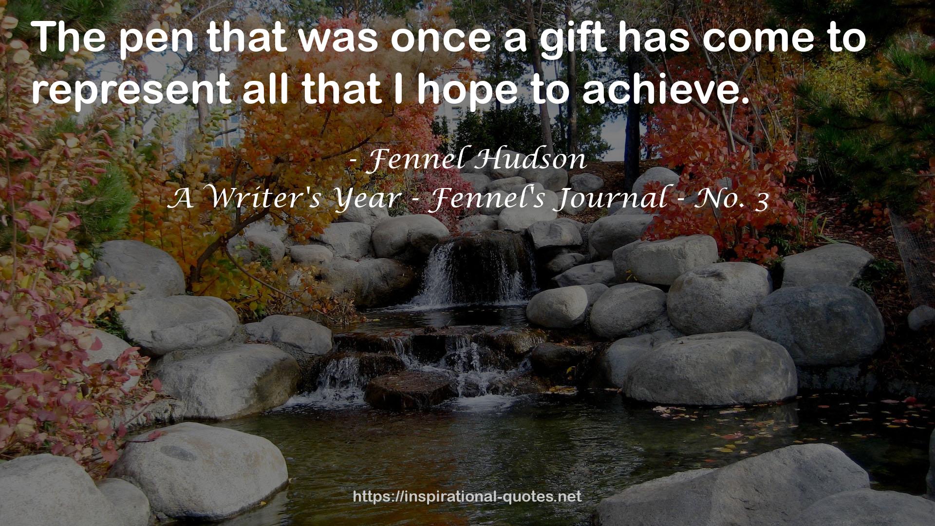 Fennel Hudson QUOTES