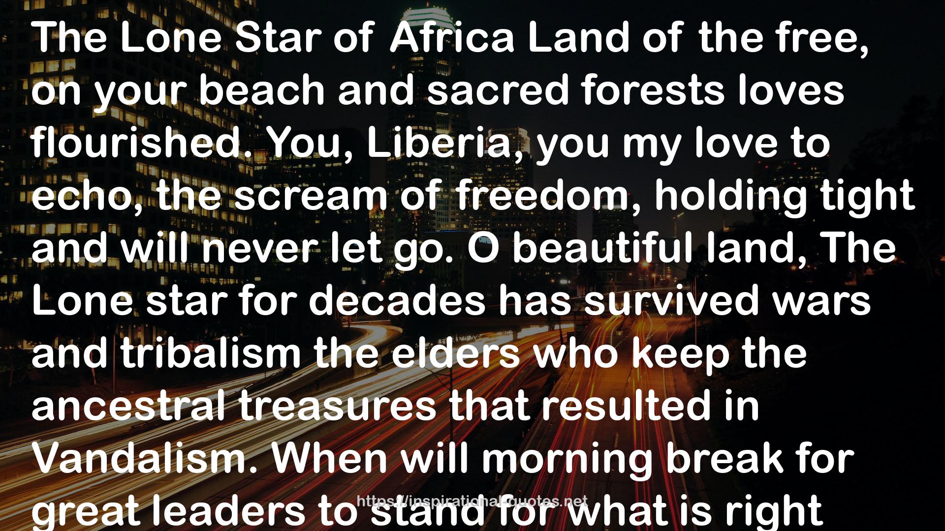 sacred forests  QUOTES