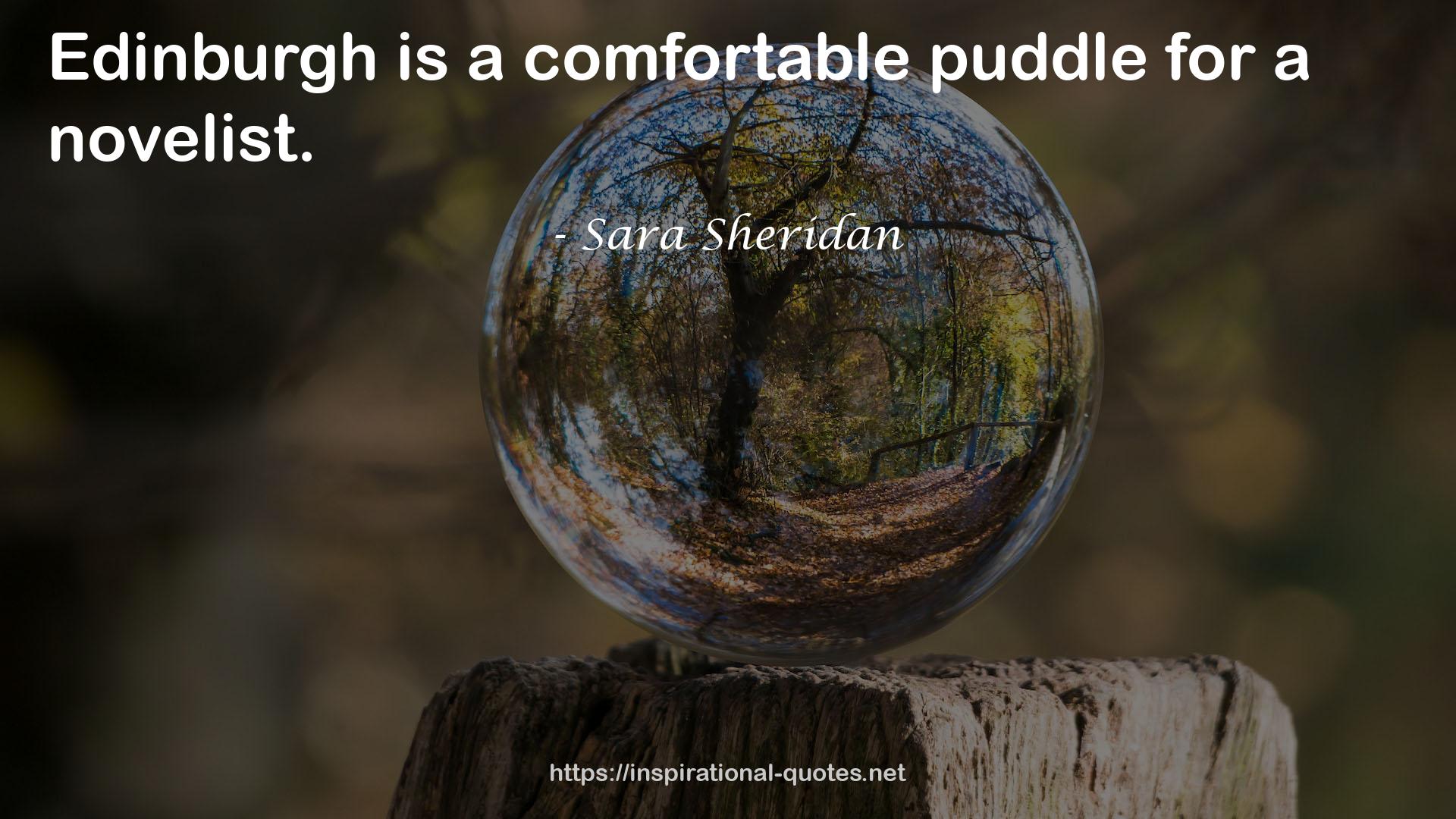 a comfortable puddle  QUOTES