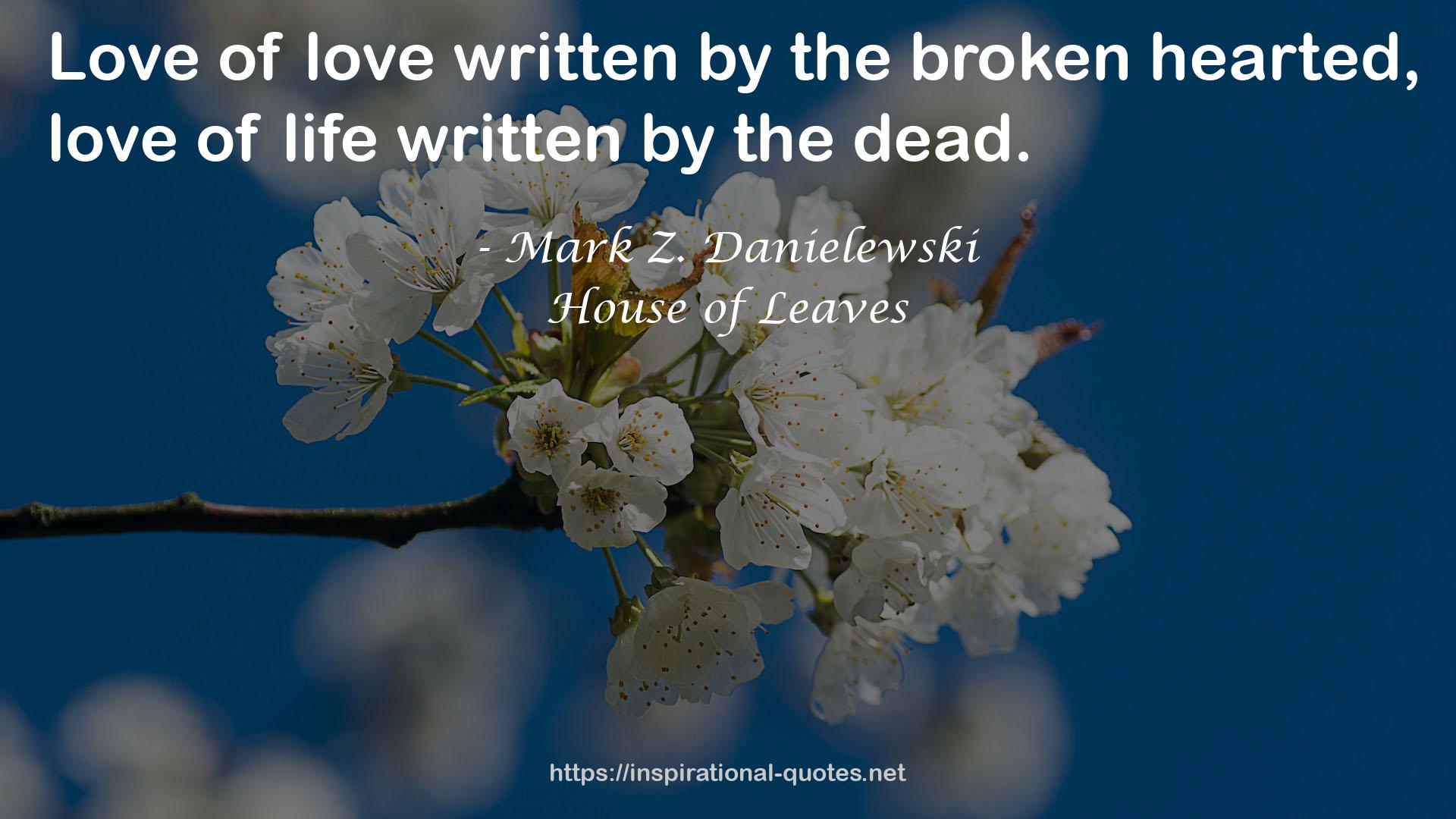 Mark Z. Danielewski QUOTES