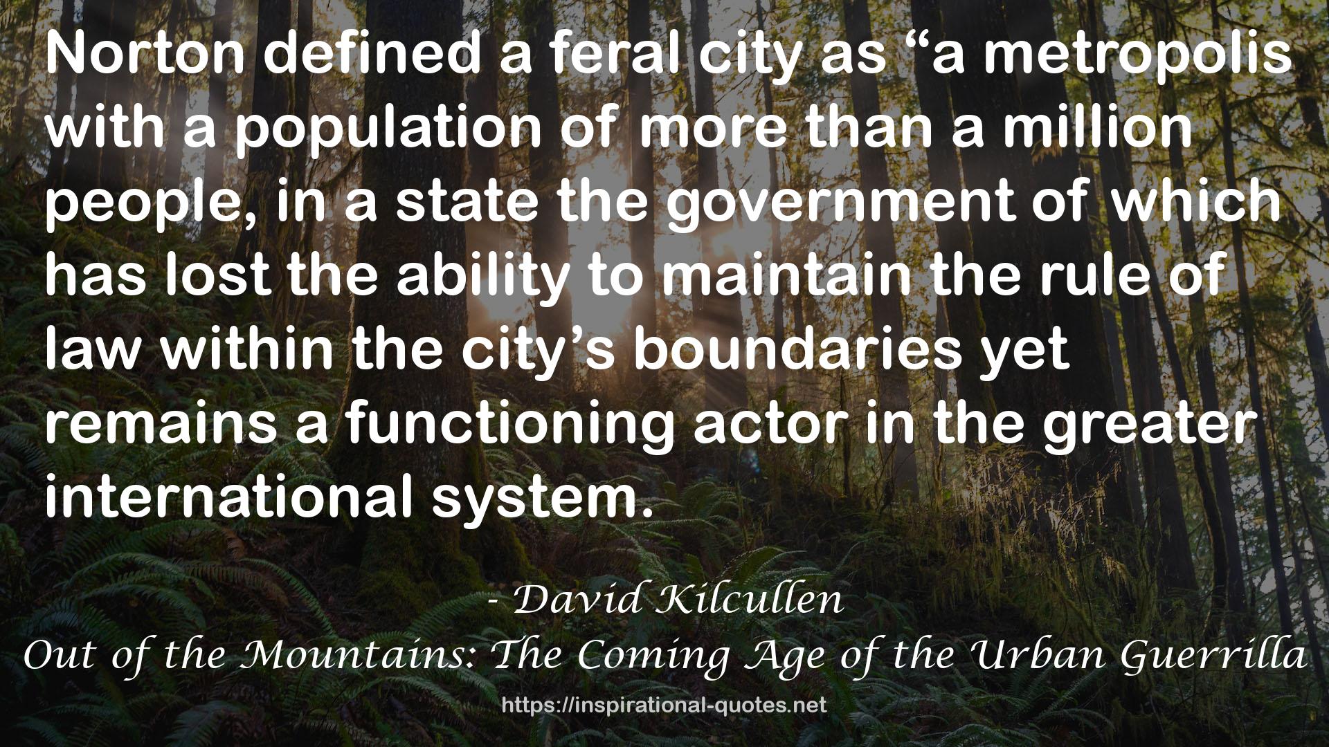 Out of the Mountains: The Coming Age of the Urban Guerrilla QUOTES