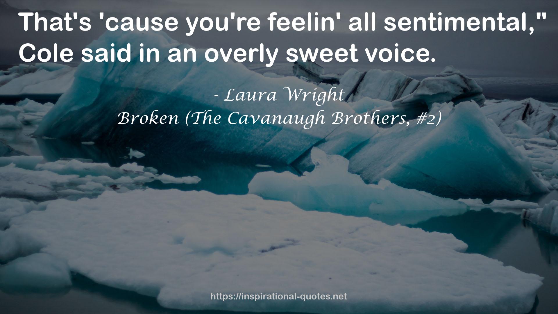 Broken (The Cavanaugh Brothers, #2) QUOTES