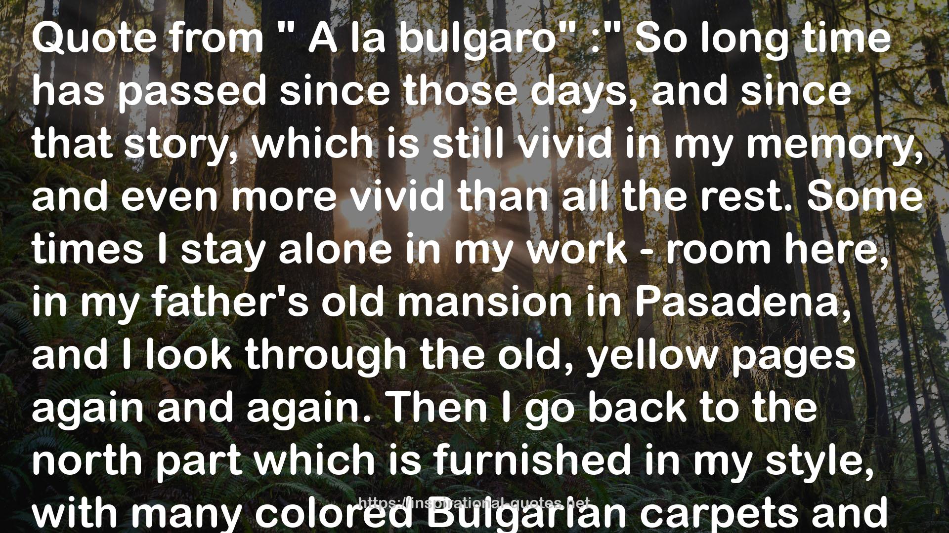 bulgaro  QUOTES