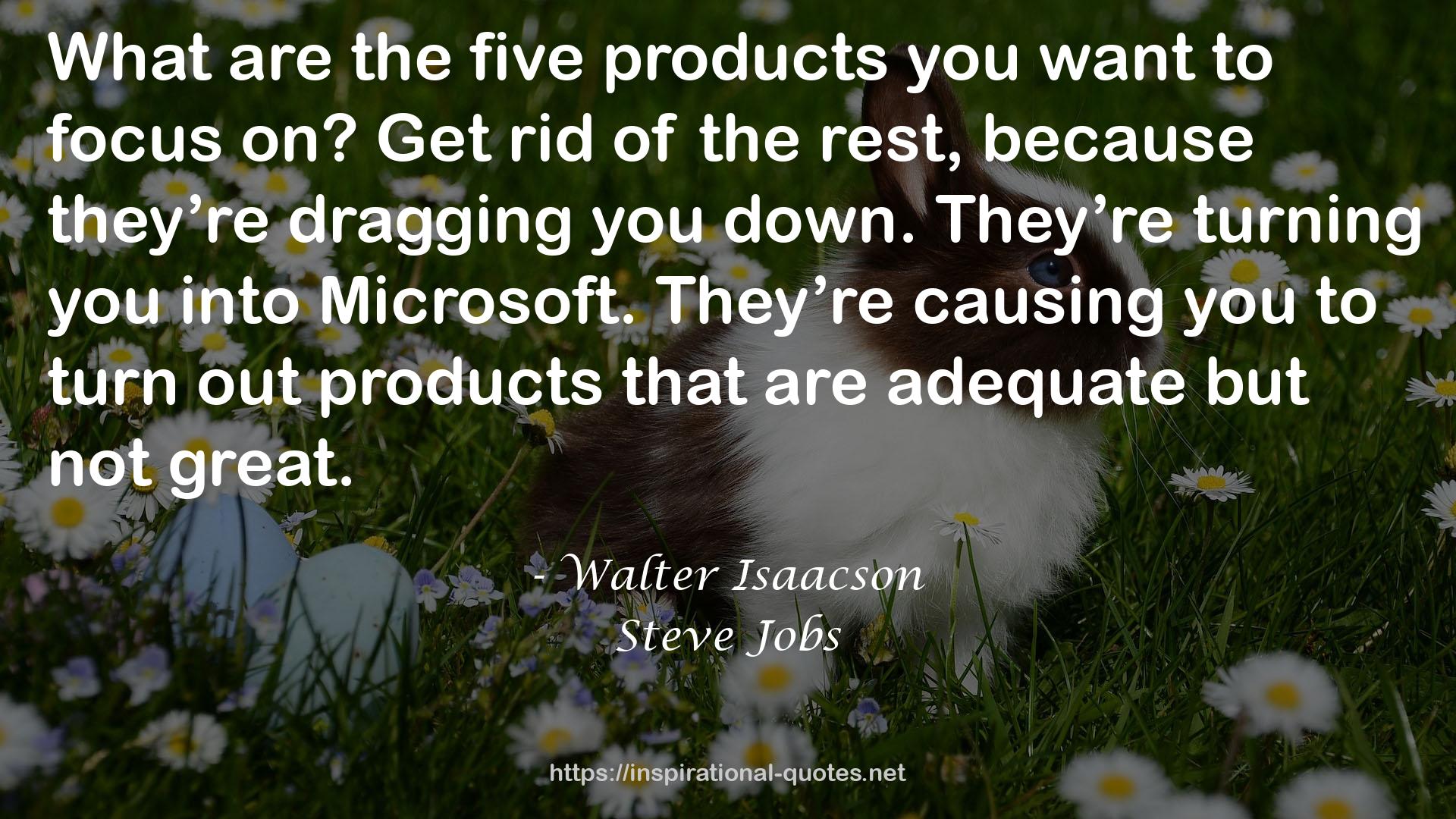 the five products  QUOTES