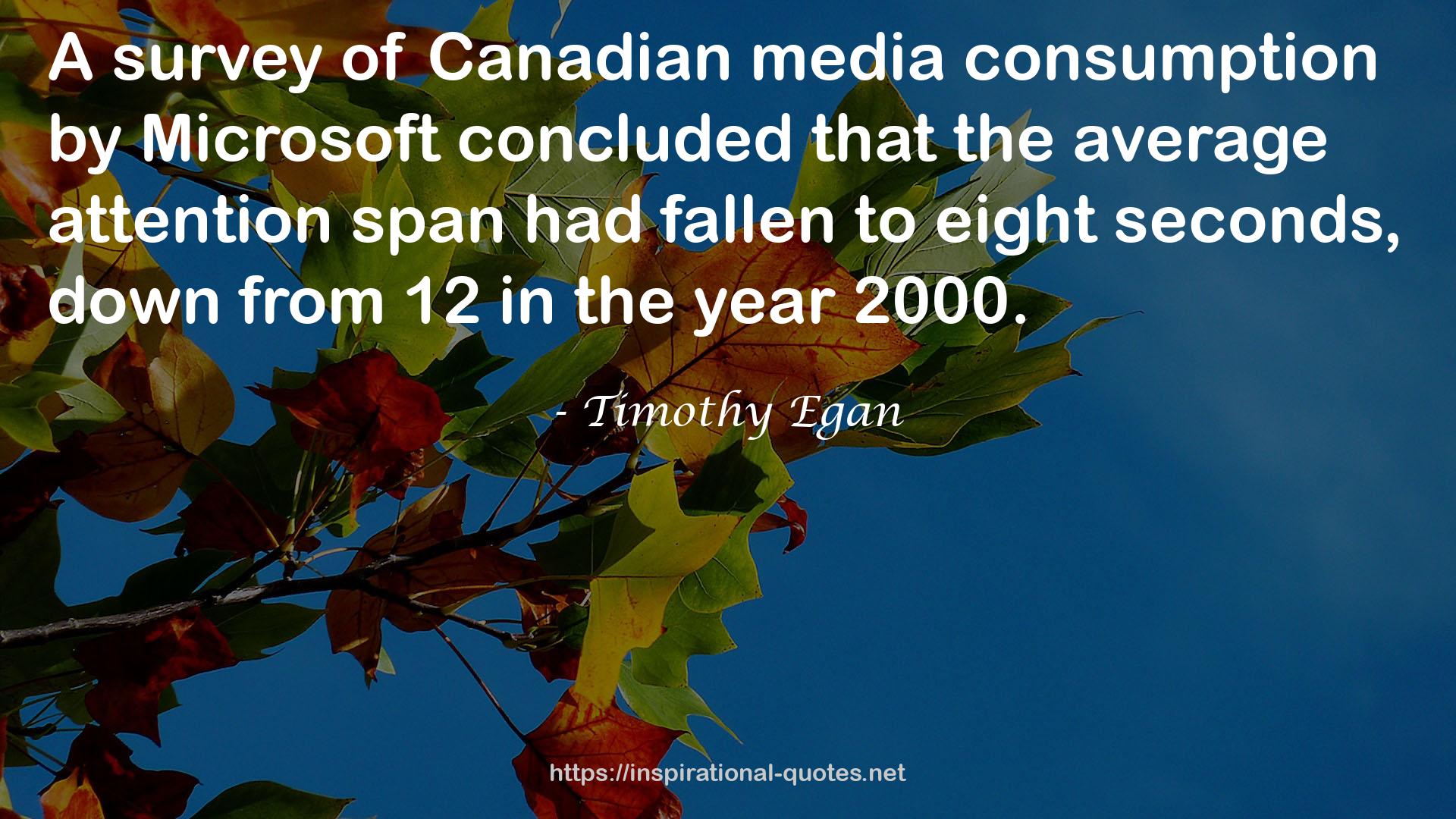 Canadian media consumption  QUOTES