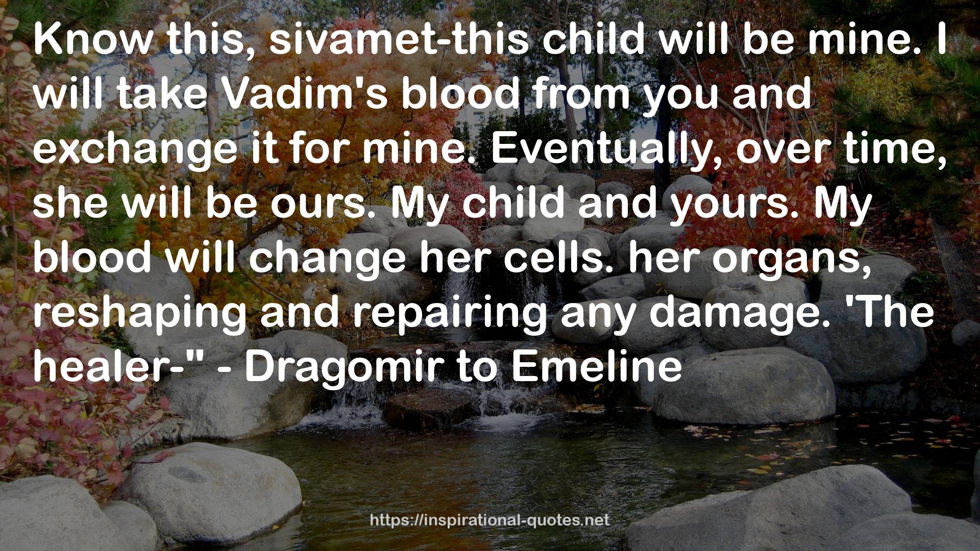 Vadim's blood  QUOTES