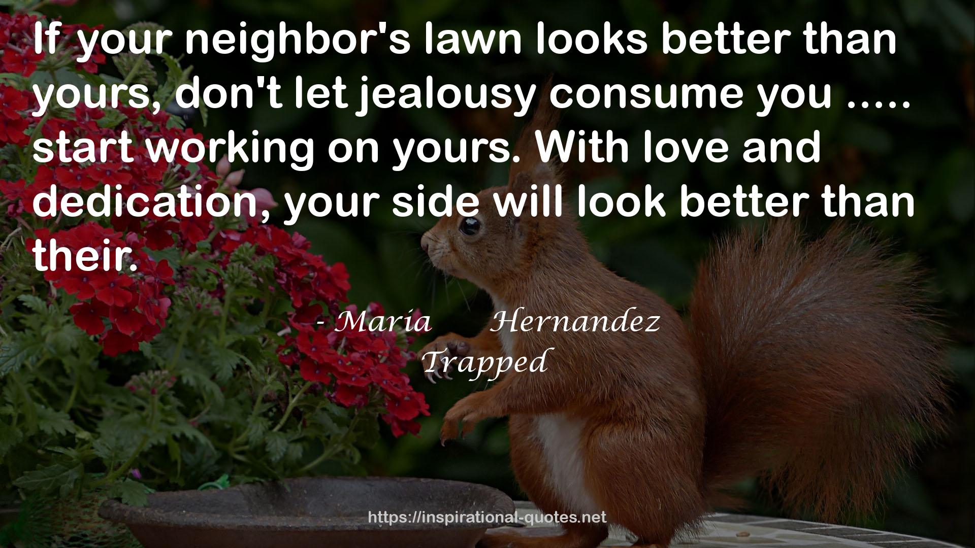 your neighbor's lawn  QUOTES