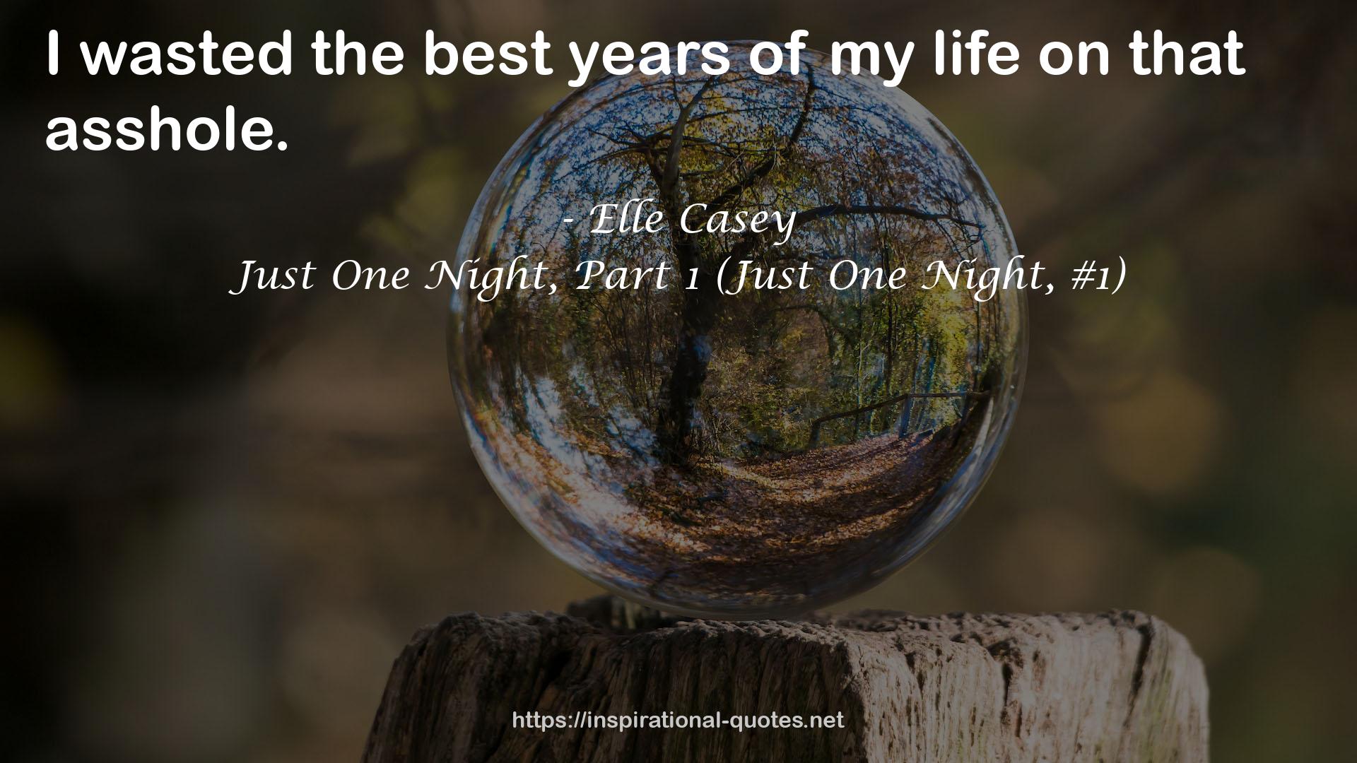 Just One Night, Part 1 (Just One Night, #1) QUOTES