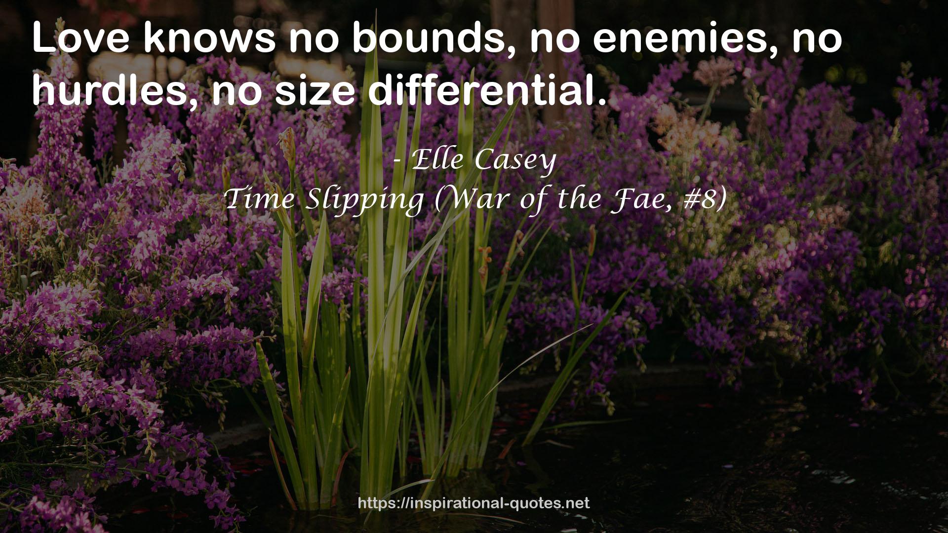 Time Slipping (War of the Fae, #8) QUOTES