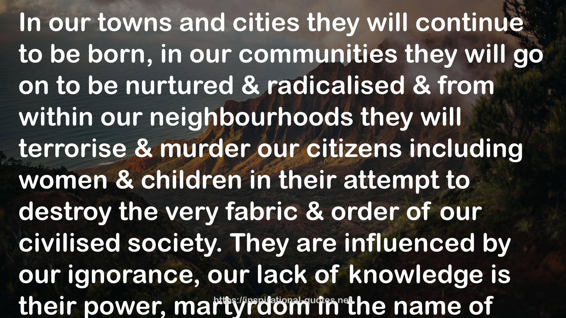 our towns  QUOTES