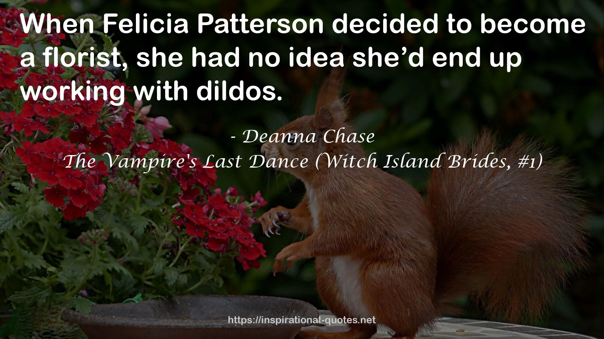 The Vampire's Last Dance (Witch Island Brides, #1) QUOTES