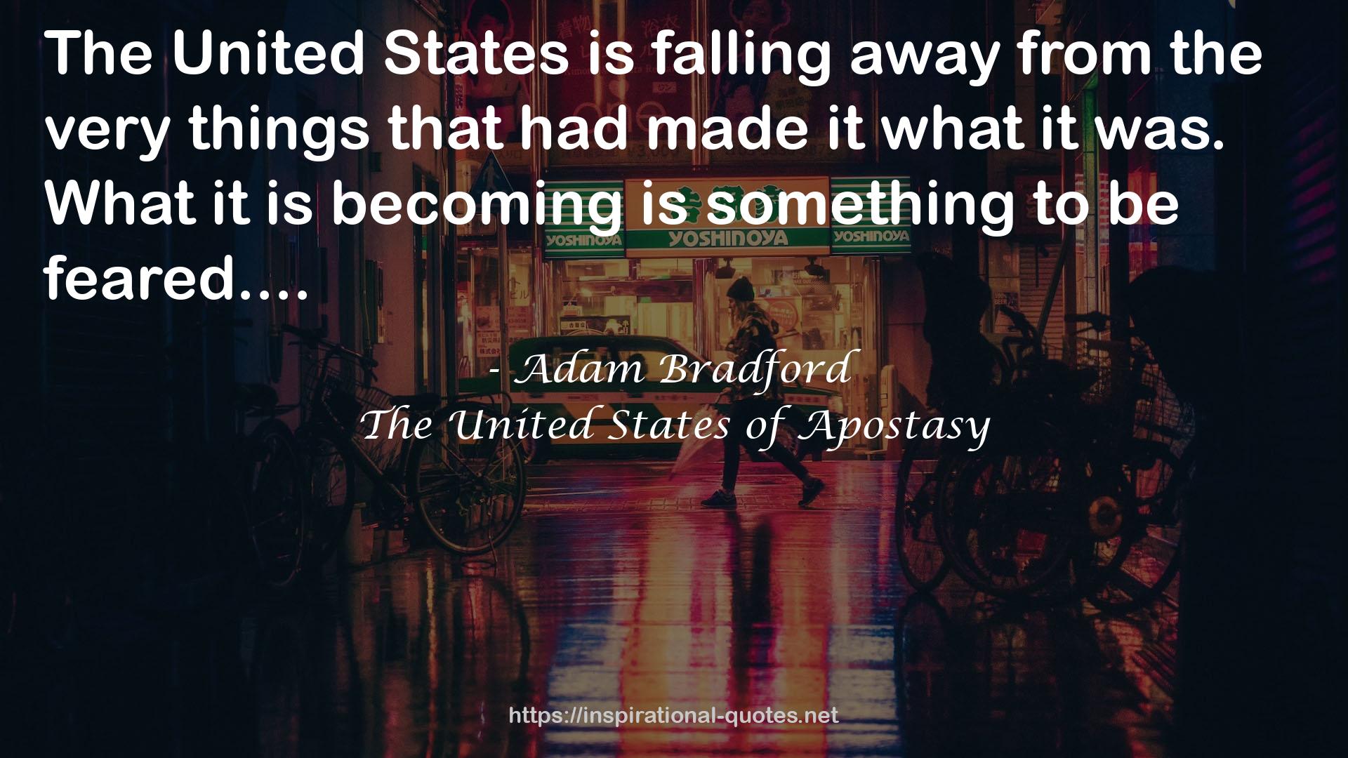 The United States of Apostasy QUOTES