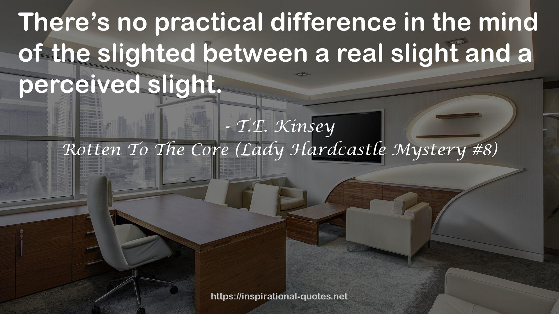 Rotten To The Core (Lady Hardcastle Mystery #8) QUOTES