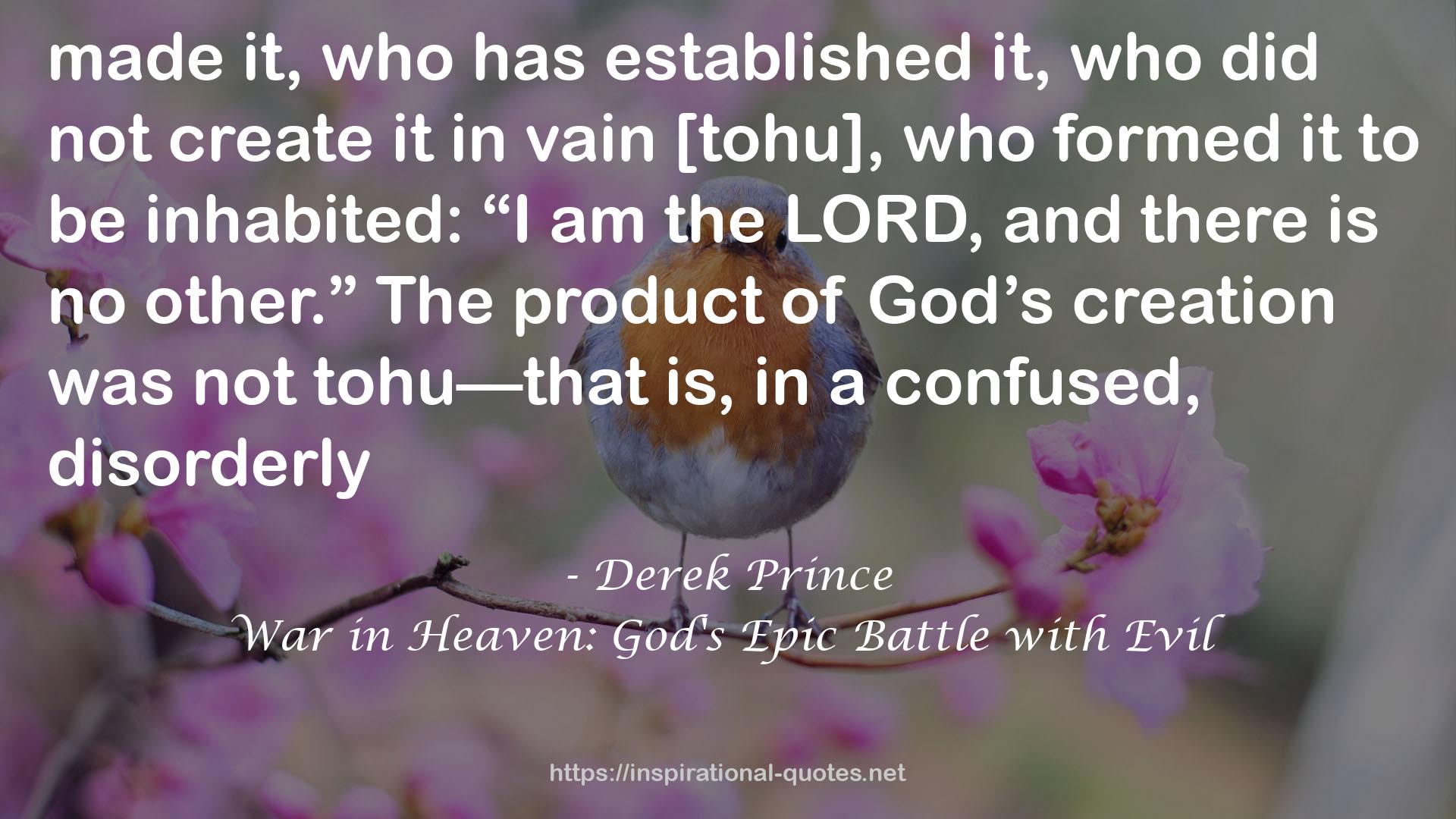 War in Heaven: God's Epic Battle with Evil QUOTES