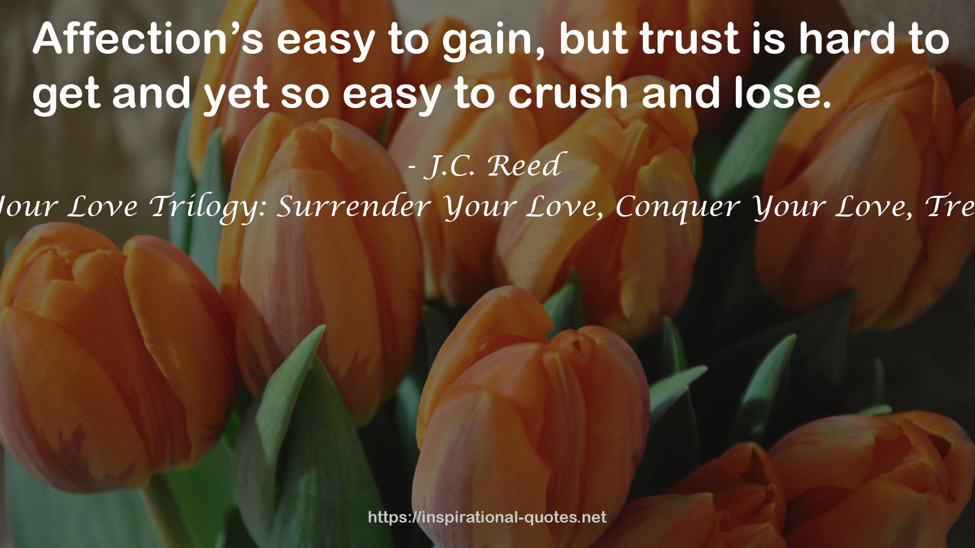 The Surrender Your Love Trilogy: Surrender Your Love, Conquer Your Love, Treasure Your Love QUOTES