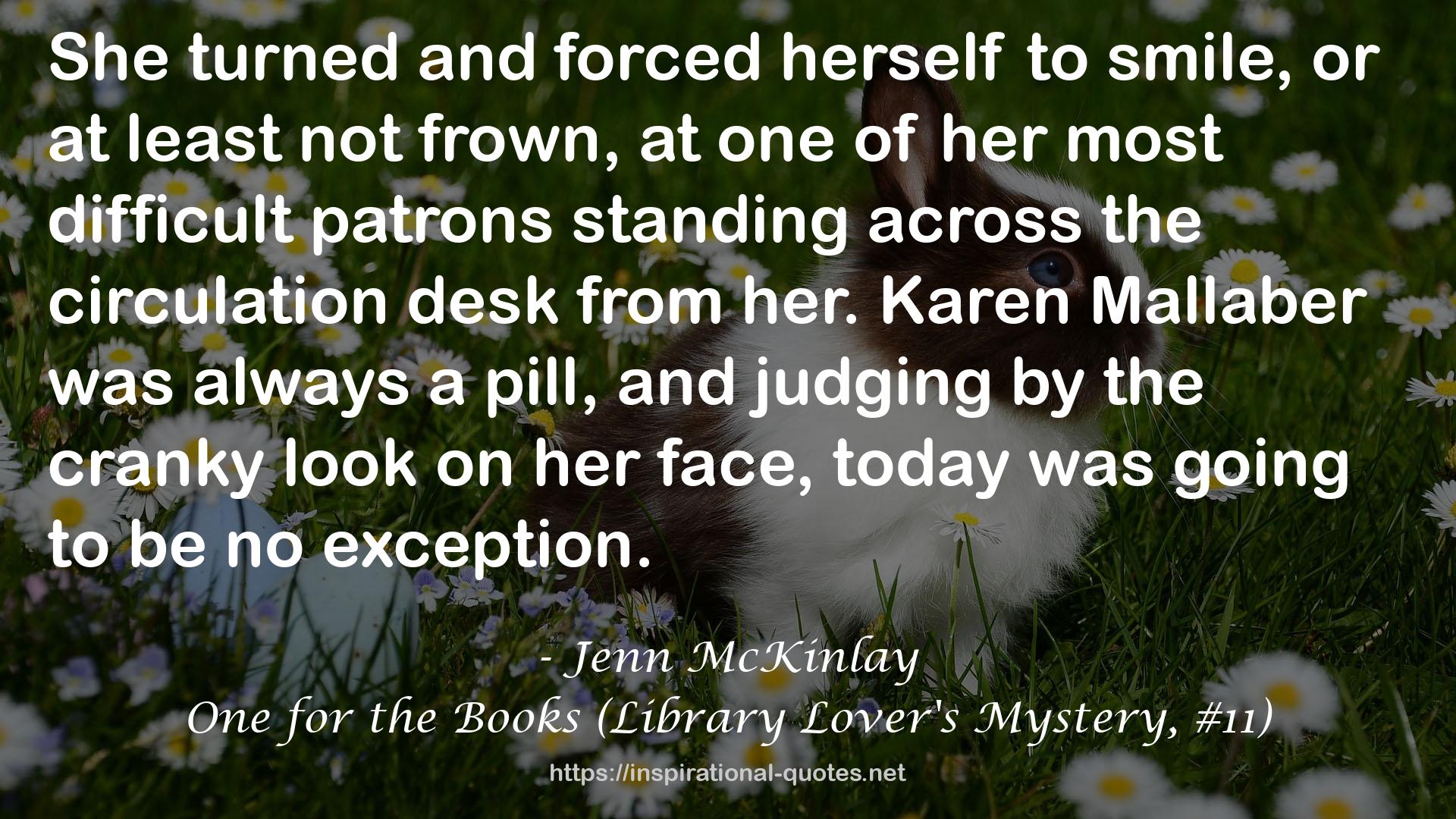 One for the Books (Library Lover's Mystery, #11) QUOTES