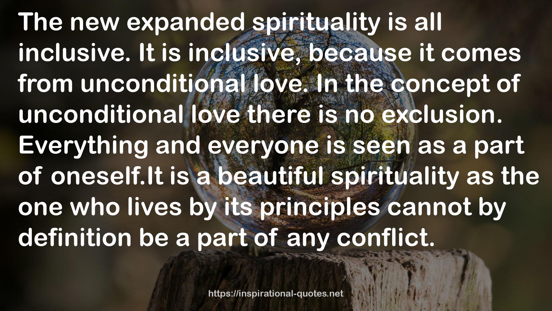 a beautiful spirituality  QUOTES