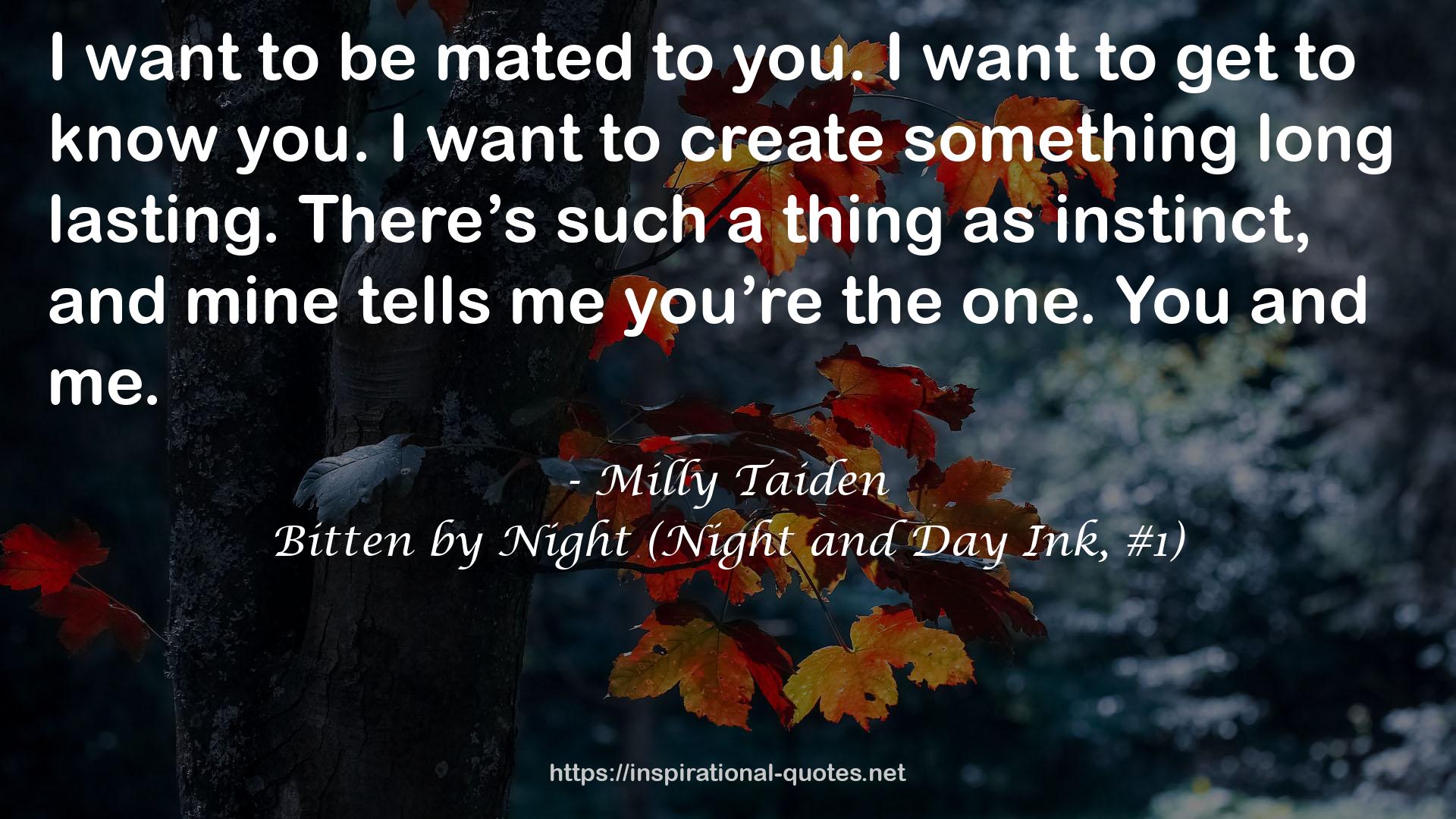 Bitten by Night (Night and Day Ink, #1) QUOTES