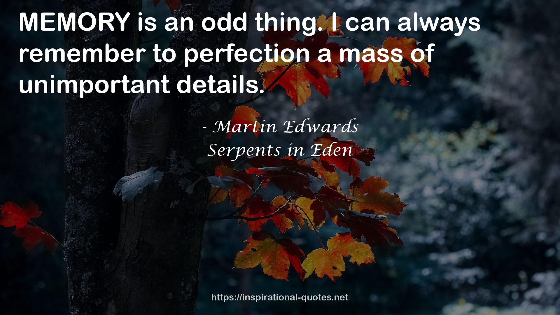 Martin Edwards QUOTES