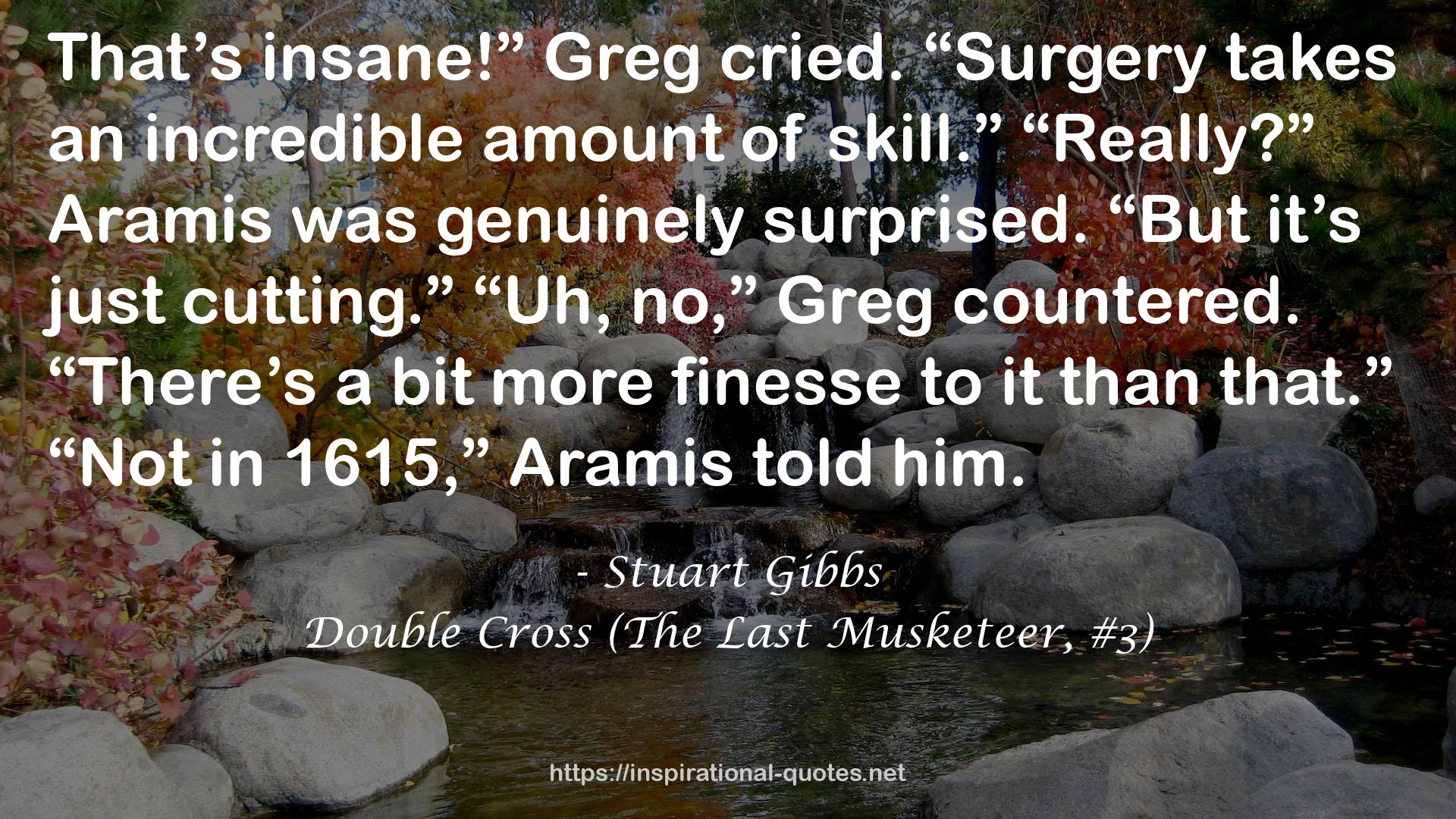 Double Cross (The Last Musketeer, #3) QUOTES