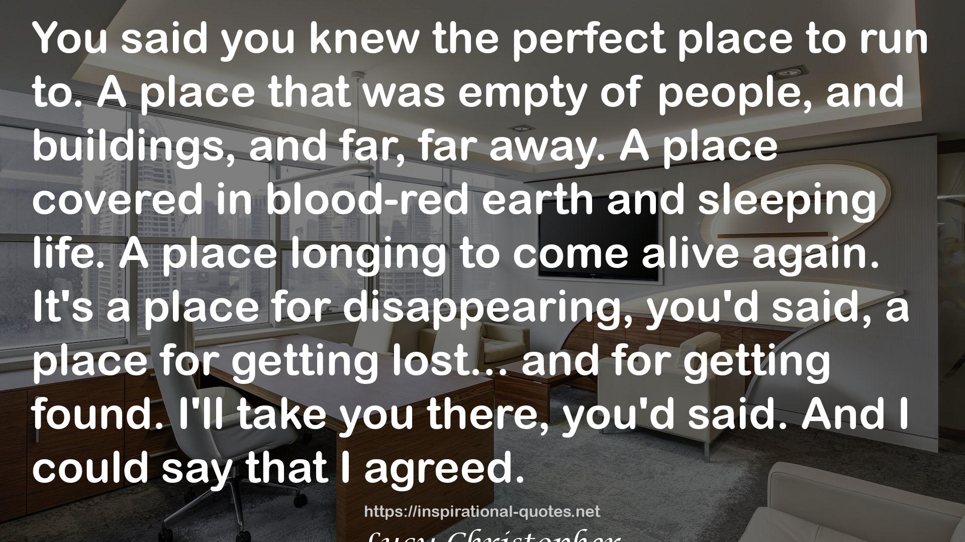 blood-red earth  QUOTES