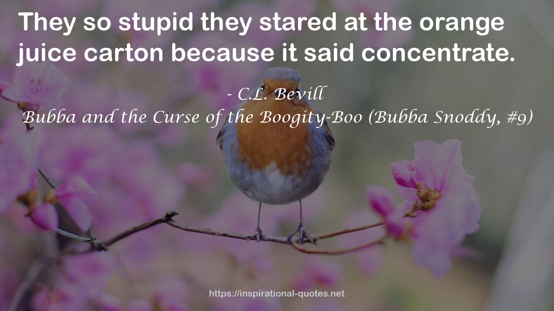 Bubba and the Curse of the Boogity-Boo (Bubba Snoddy, #9) QUOTES