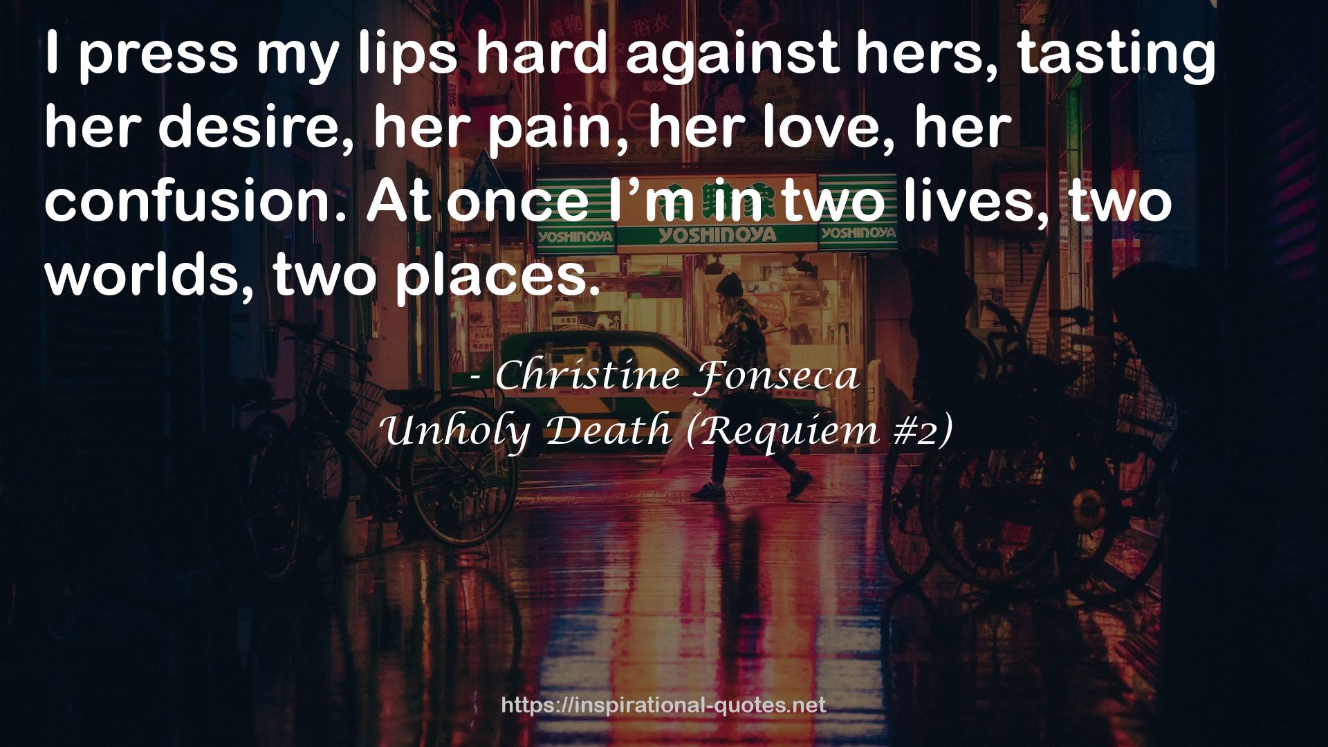 Unholy Death (Requiem #2) QUOTES