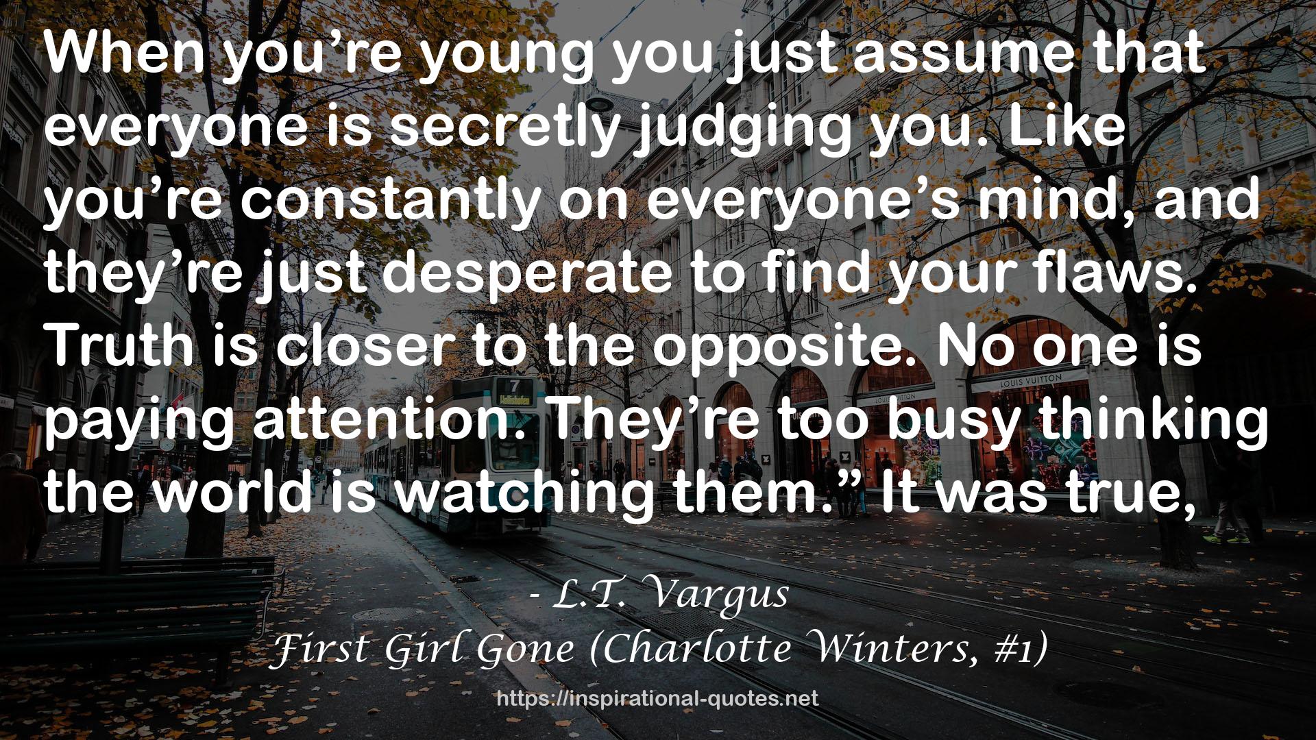 First Girl Gone (Charlotte Winters, #1) QUOTES