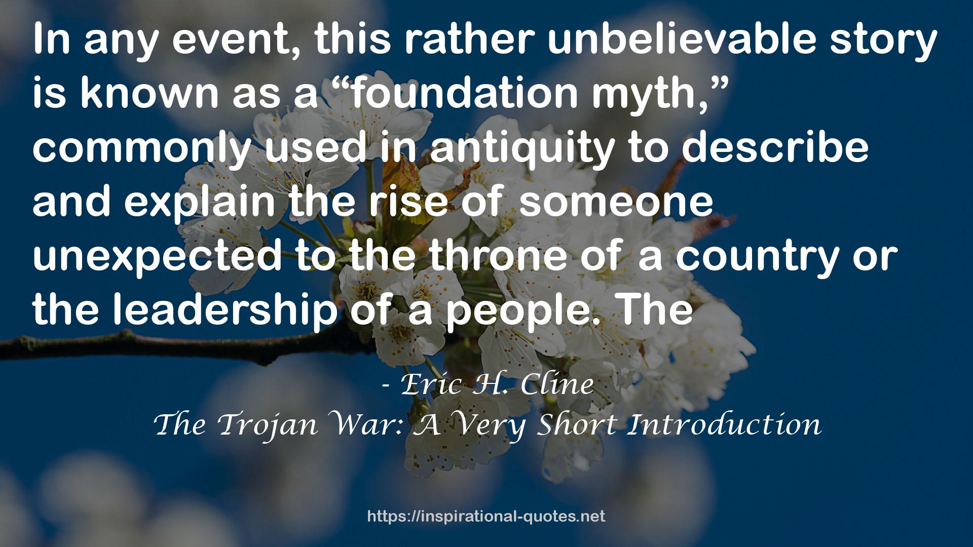The Trojan War: A Very Short Introduction QUOTES