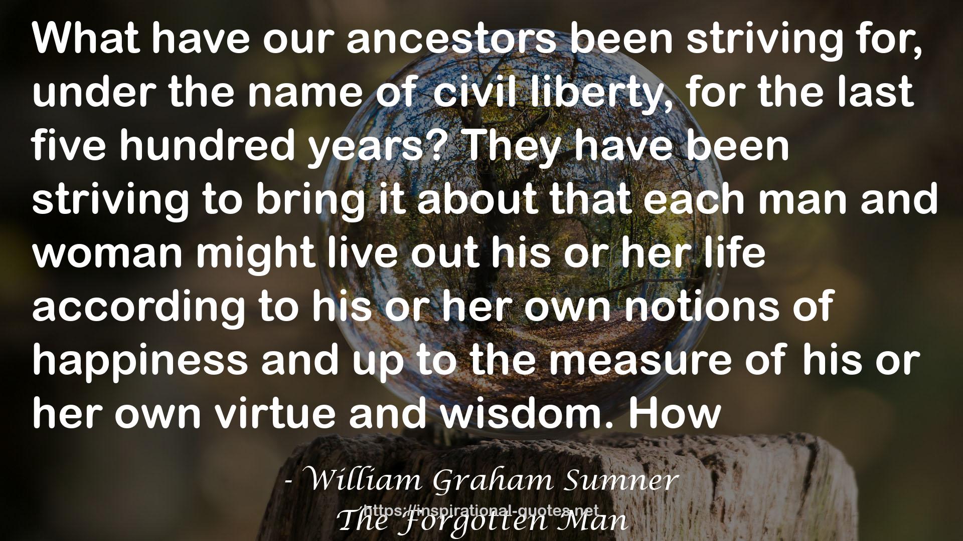 William Graham Sumner QUOTES