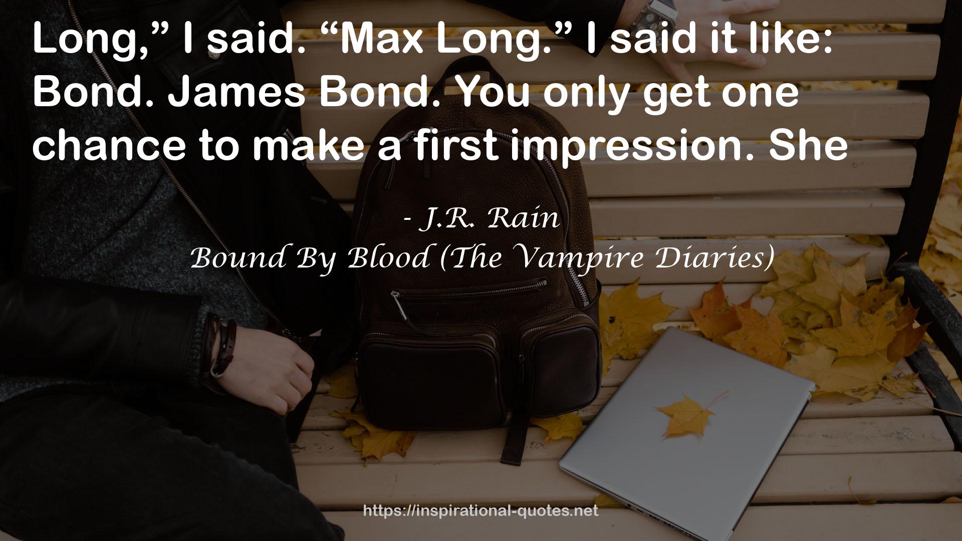 Bound By Blood (The Vampire Diaries) QUOTES