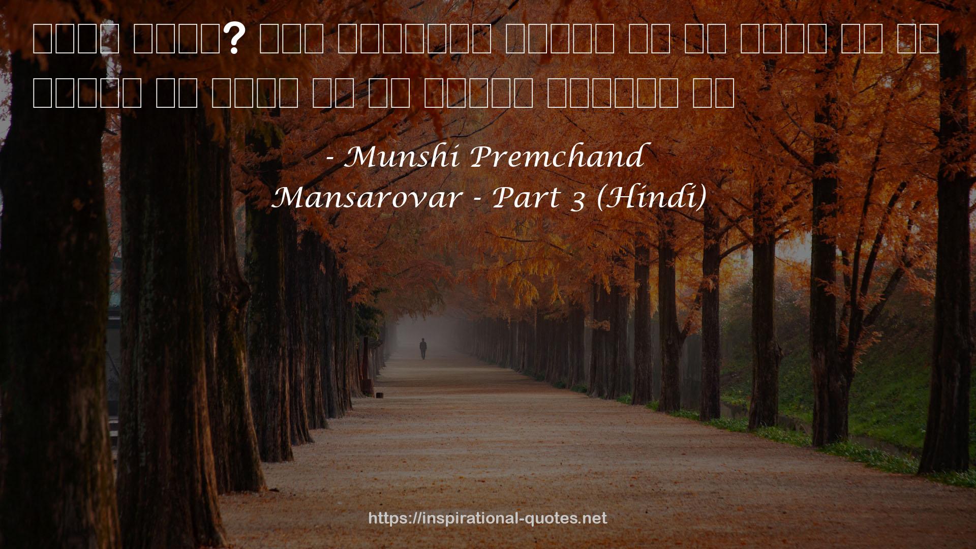 Mansarovar - Part 3 (Hindi) QUOTES