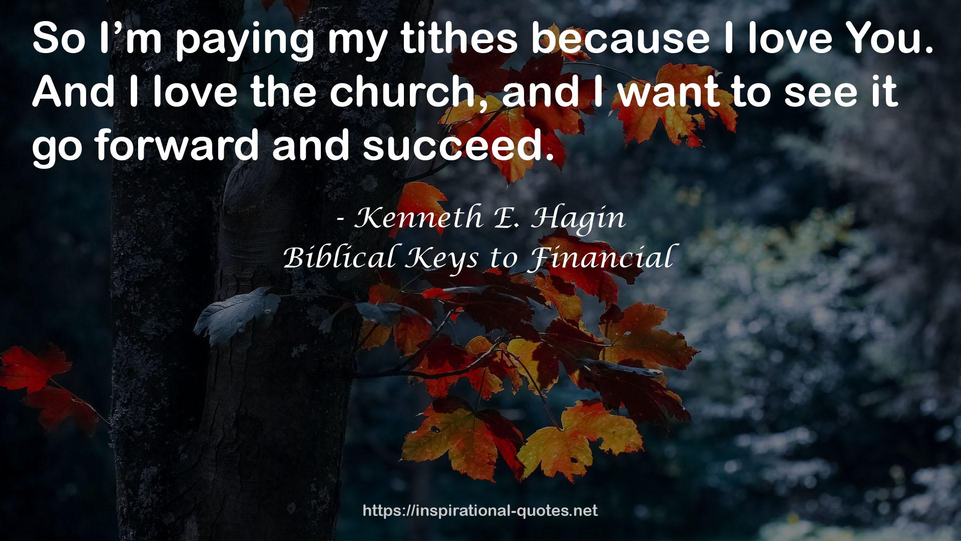 Biblical Keys to Financial QUOTES