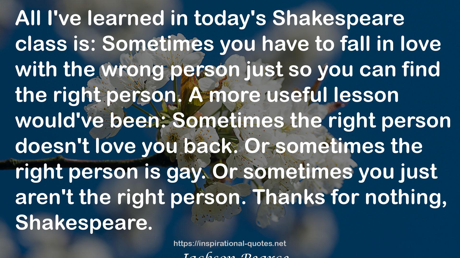 Shakespeare  QUOTES