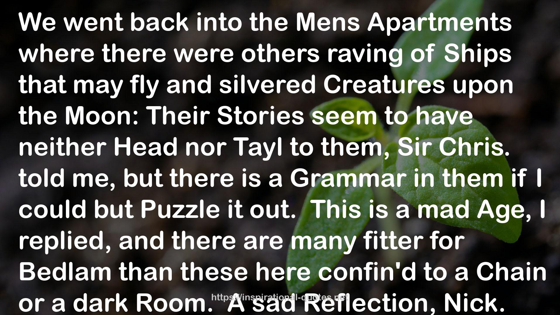 the Mens Apartments  QUOTES
