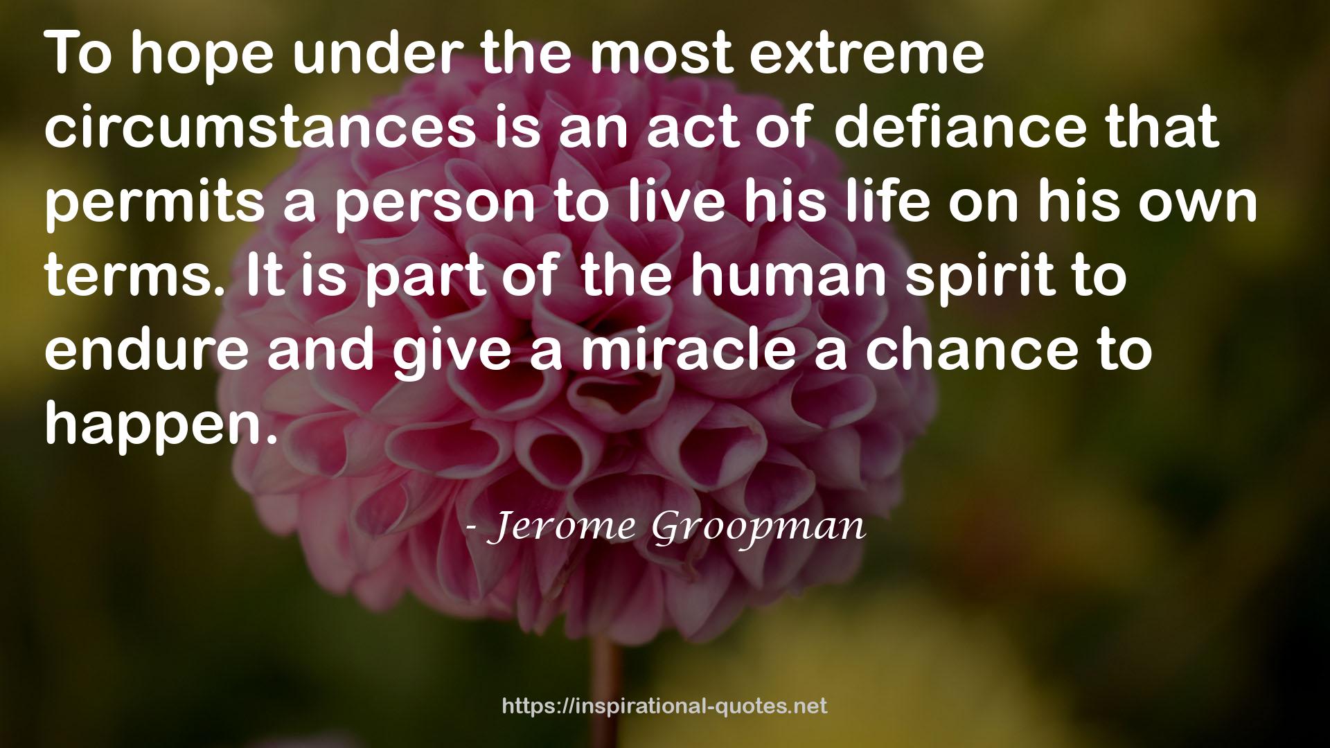 Jerome Groopman QUOTES