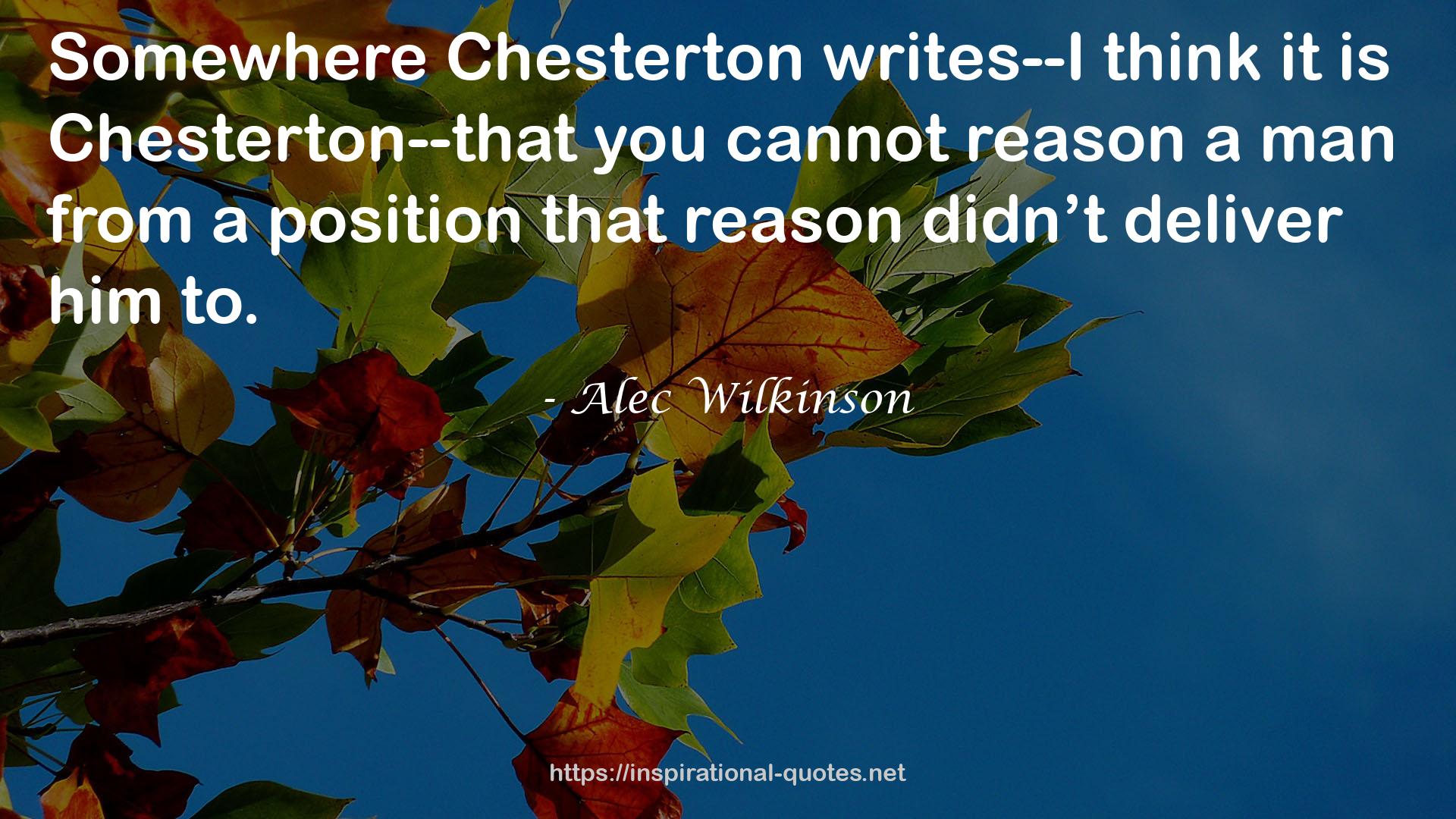 Alec Wilkinson QUOTES